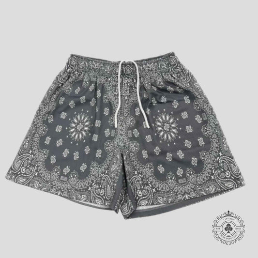 Bravest Studios Grey Paisley Shorts