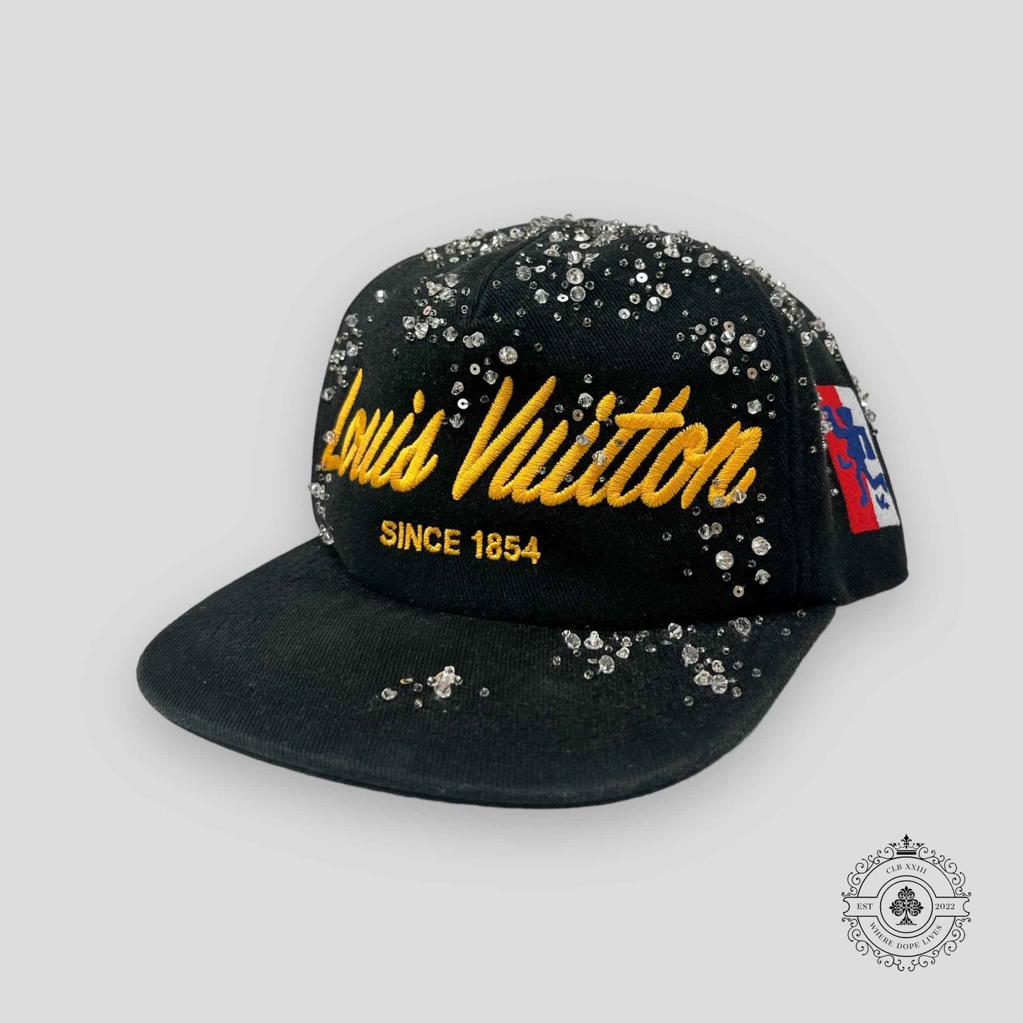 Louis Vuitton Script Crystals Hat in Black