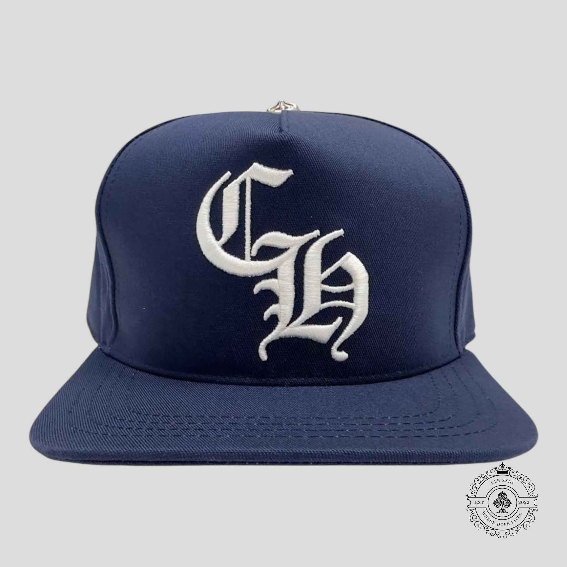 Chrome Hearts CH Embroidered  Hat in Navy