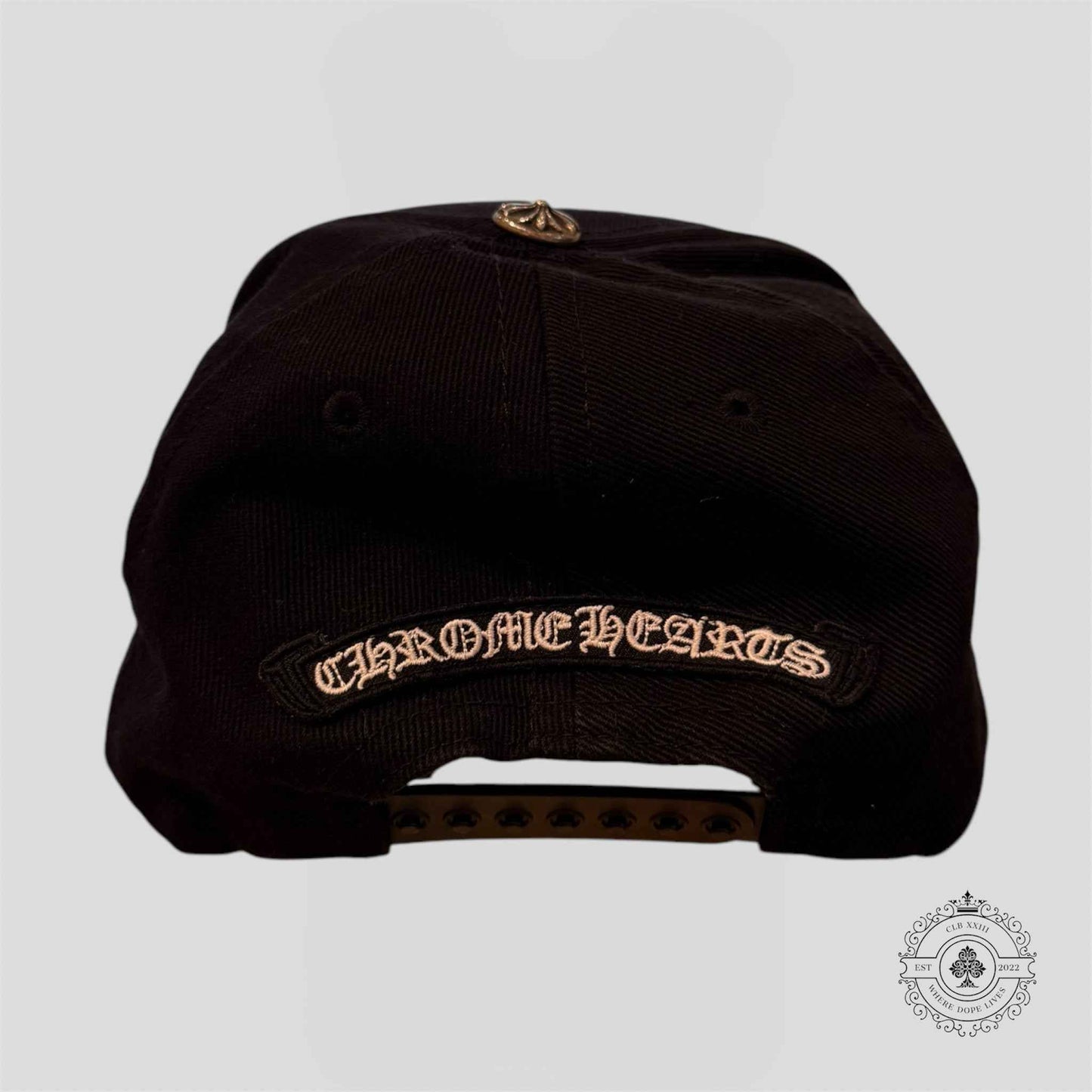 Chrome Hearts Vertical Logo Hat in Black