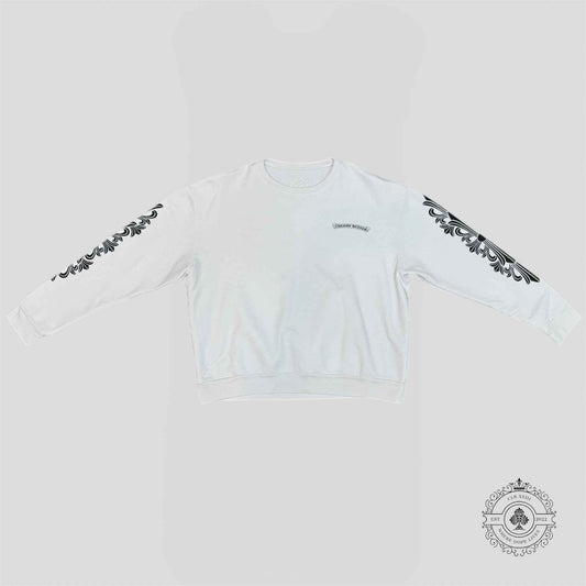 Chrome Hearts Eye Chart Crewneck in White