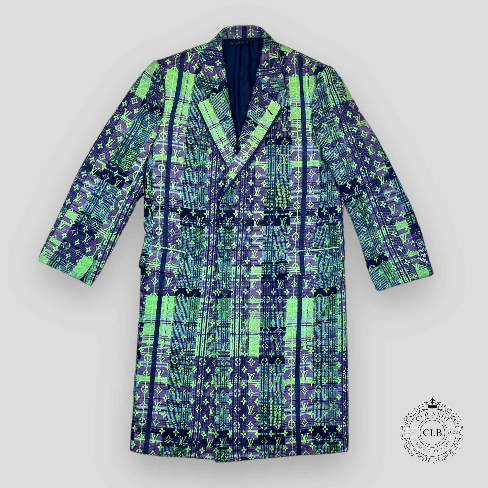 Louis Vuitton Multicolor Neon Check Coat