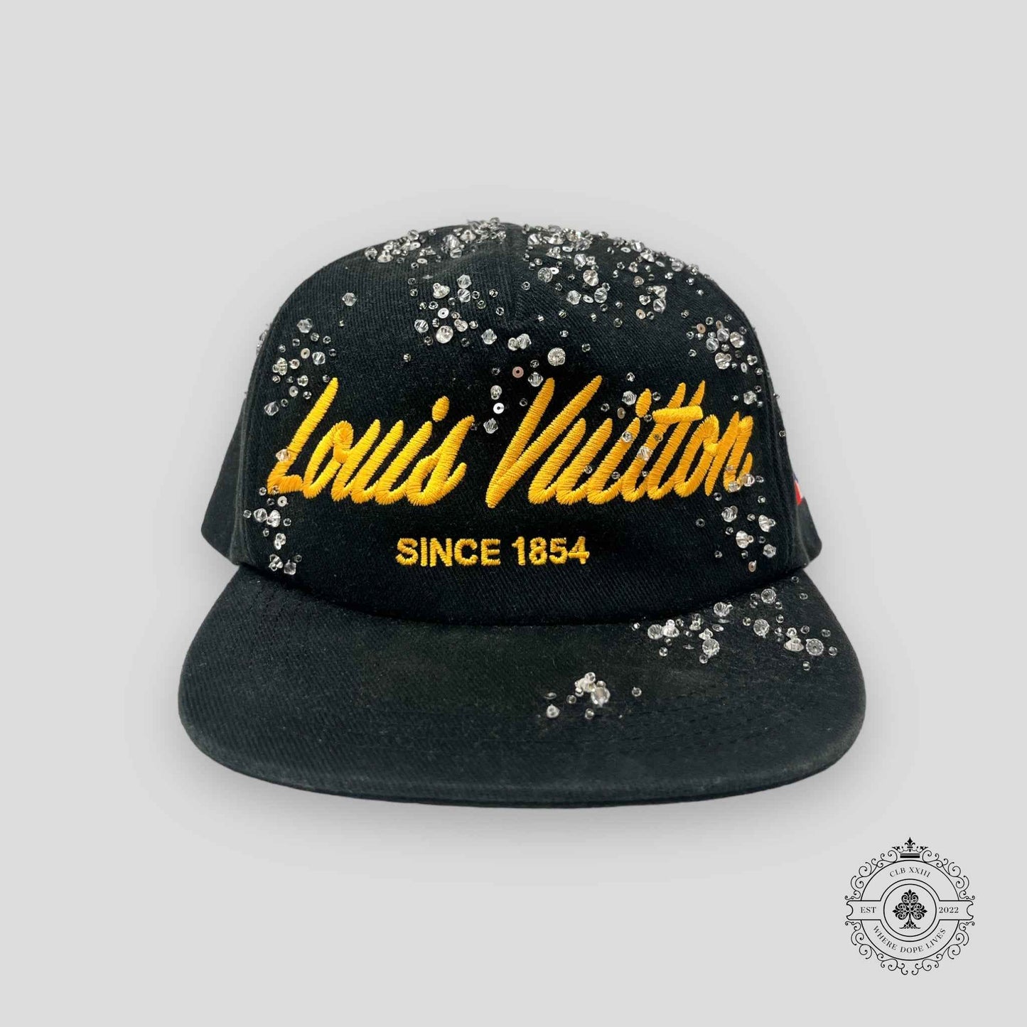 Louis Vuitton Script Crystals Hat in Black