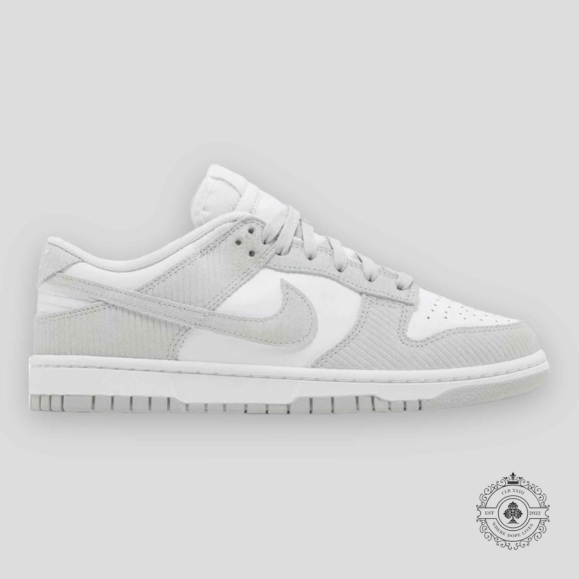Nike Dunk Low (W) Light Silver Corduroy