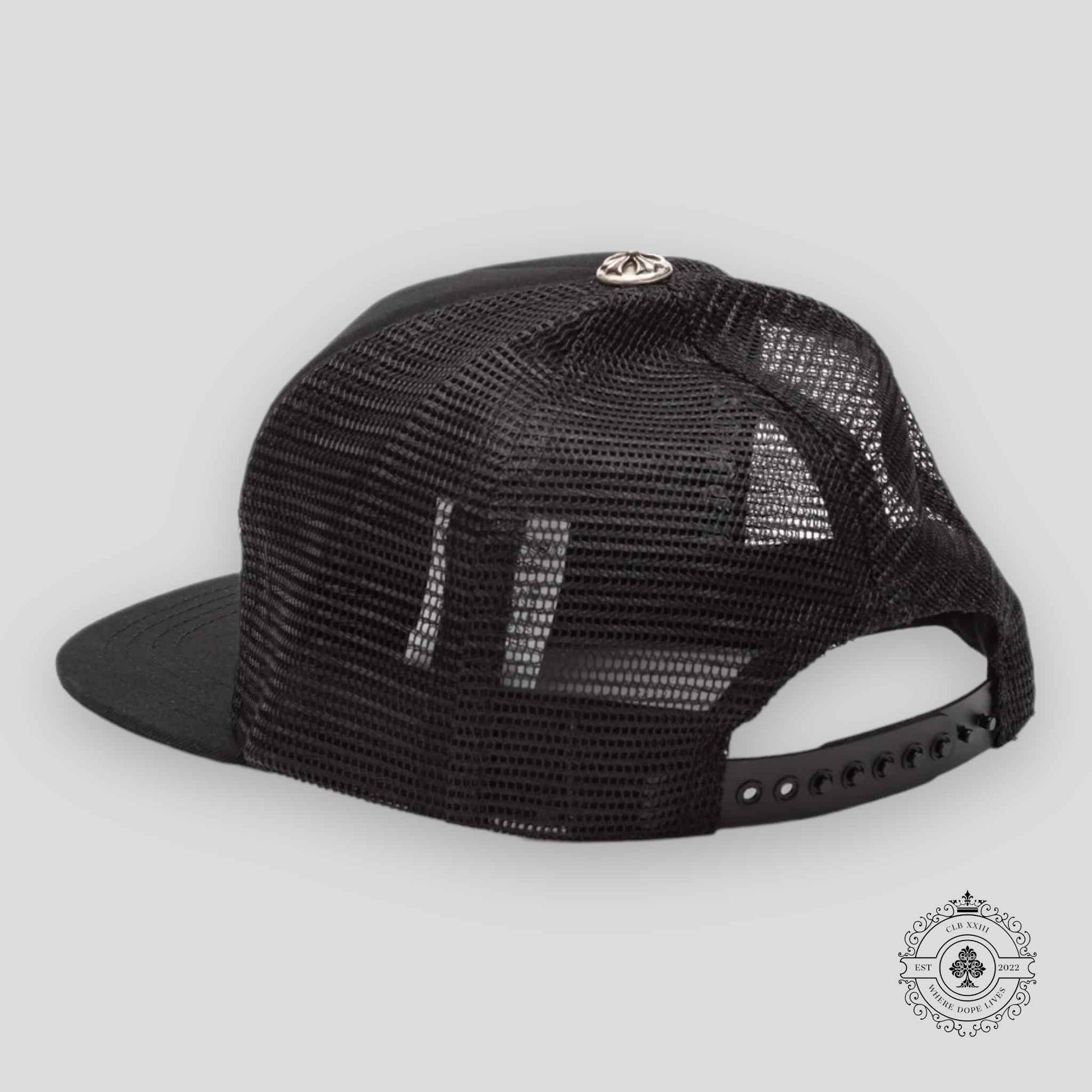 Chrome Hearts Foti Patch Trucker Hat in Black / White
