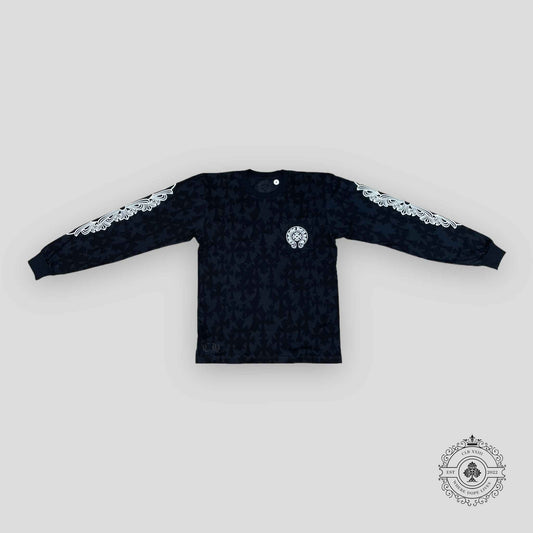 Chrome Hearts Cemetery Cross Monogram L/S Tee