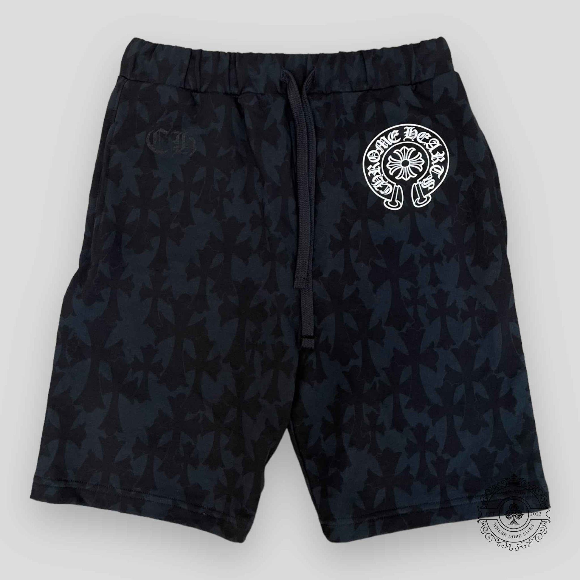 Chrome Hearts Cemetery Cross Monogram Sweatshorts