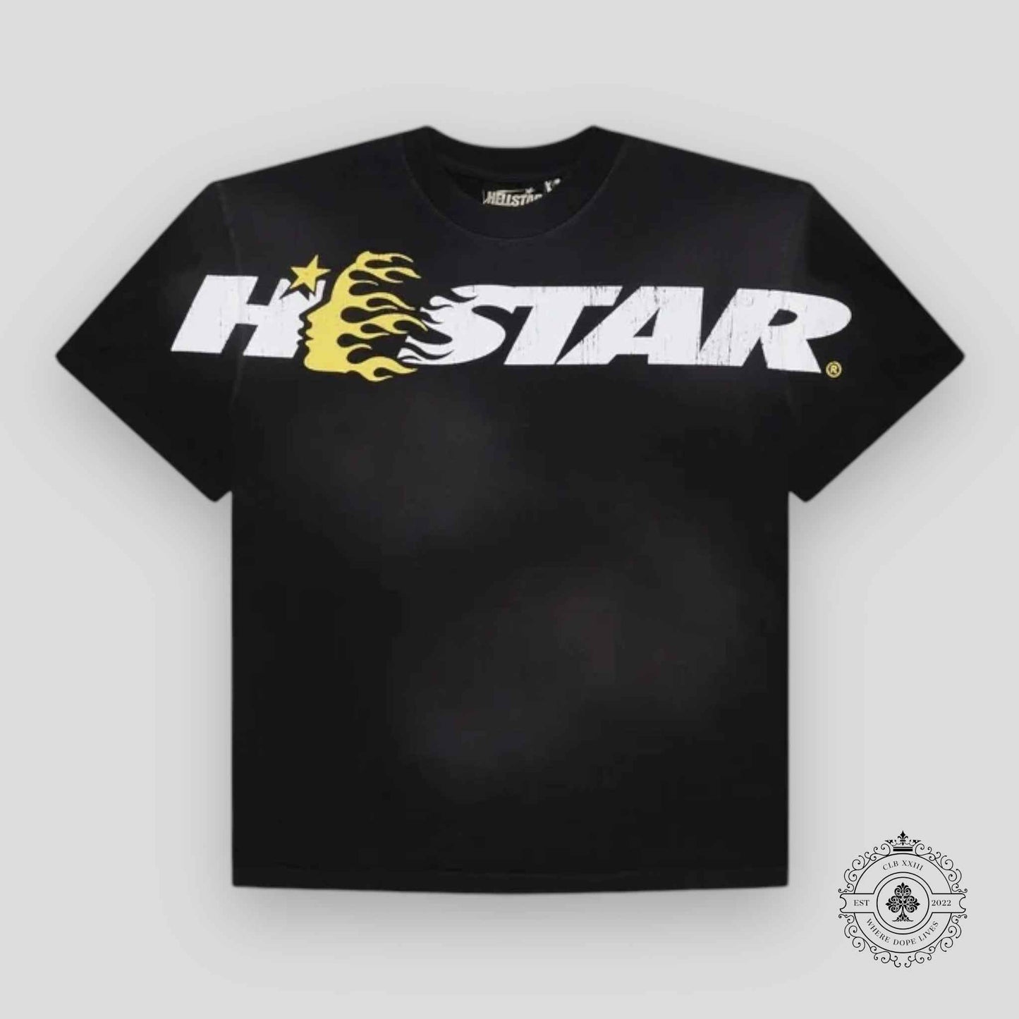 Hellstar Studio Cartoon Tee in Black/Yellow