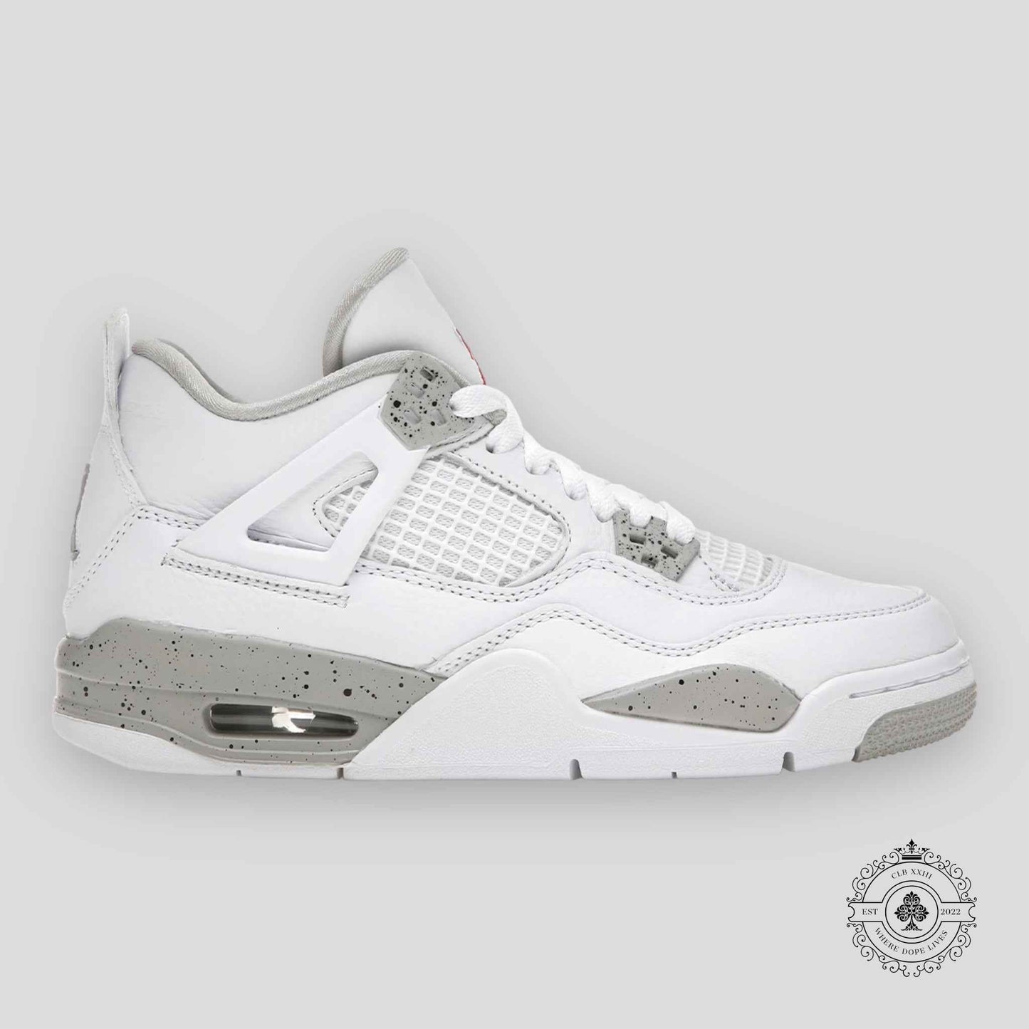 Air Jordan 4 Retro GS White Oreo