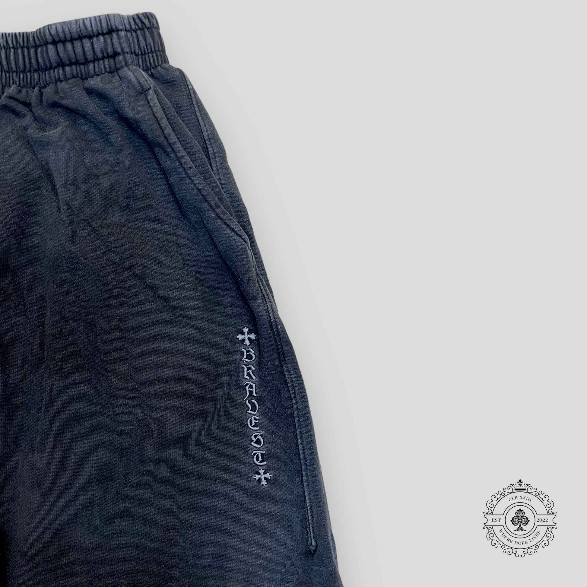Bravest Studios Baggy Sweatpants in Washed Black