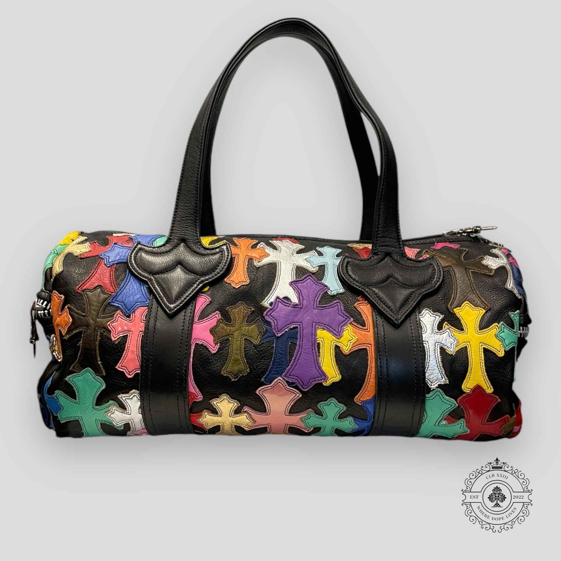 Chrome Hearts Multi Color Cross Patch Mini Duffle