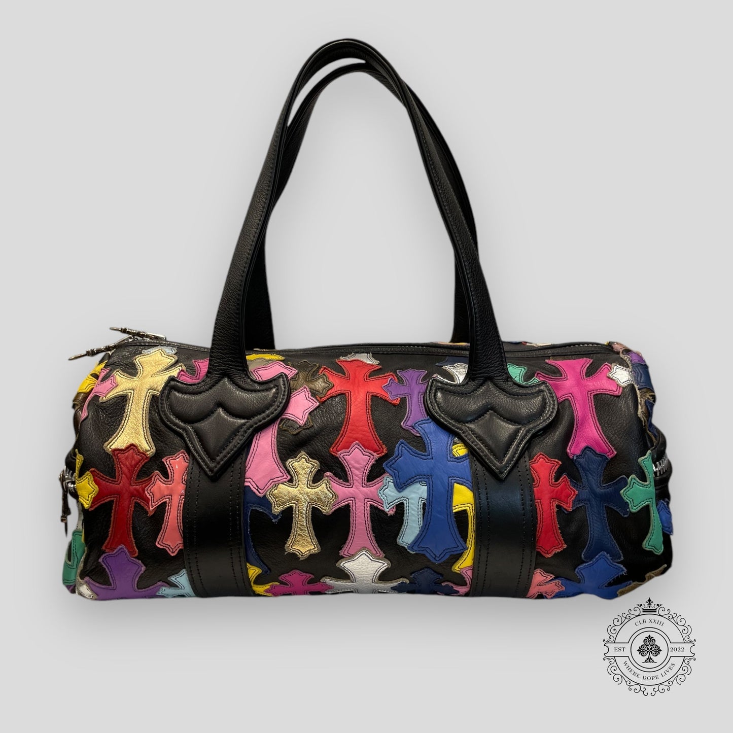 Chrome Hearts Multi Color Cross Patch Mini Duffle