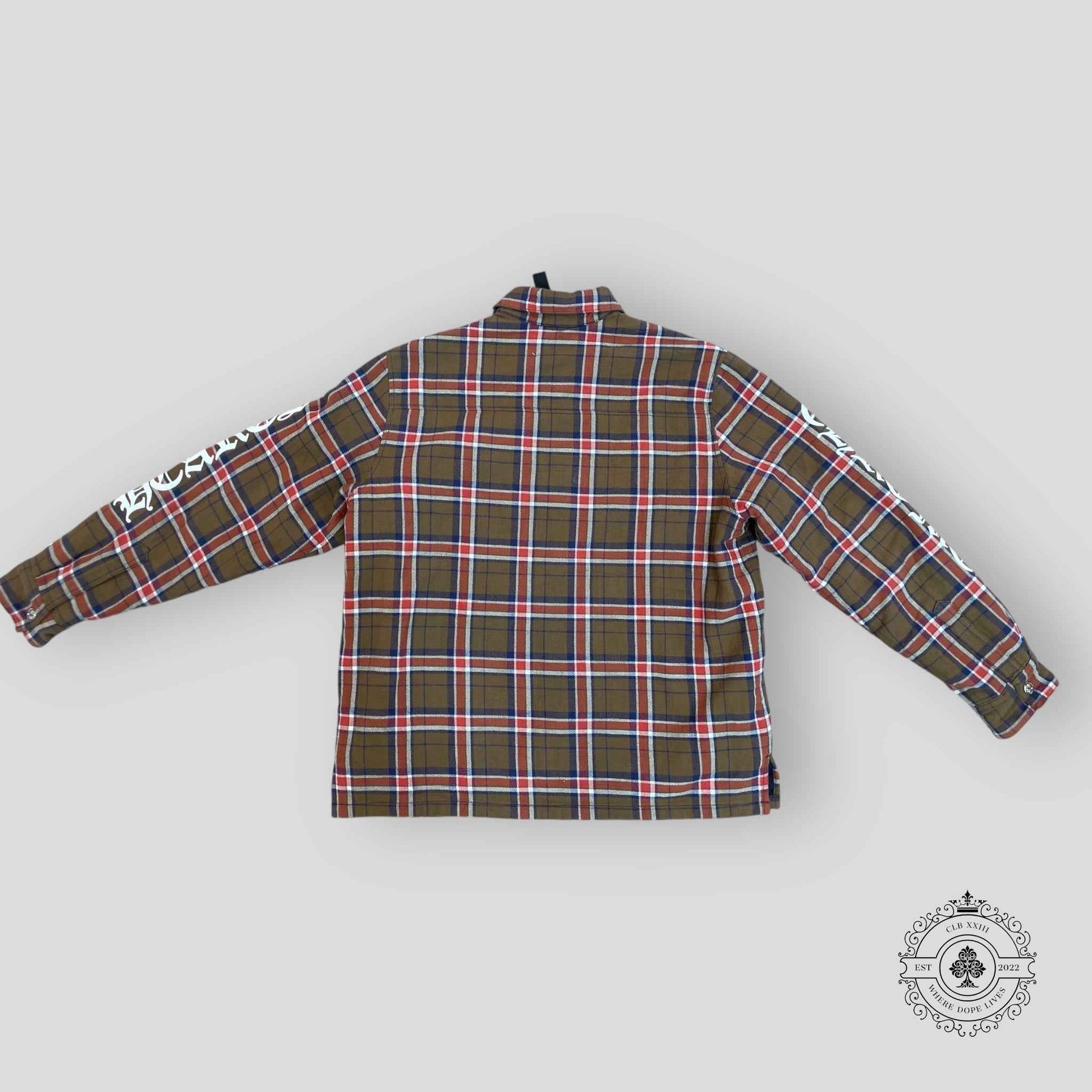 Chrome Hearts Padded Flannel in Brown - Preowned