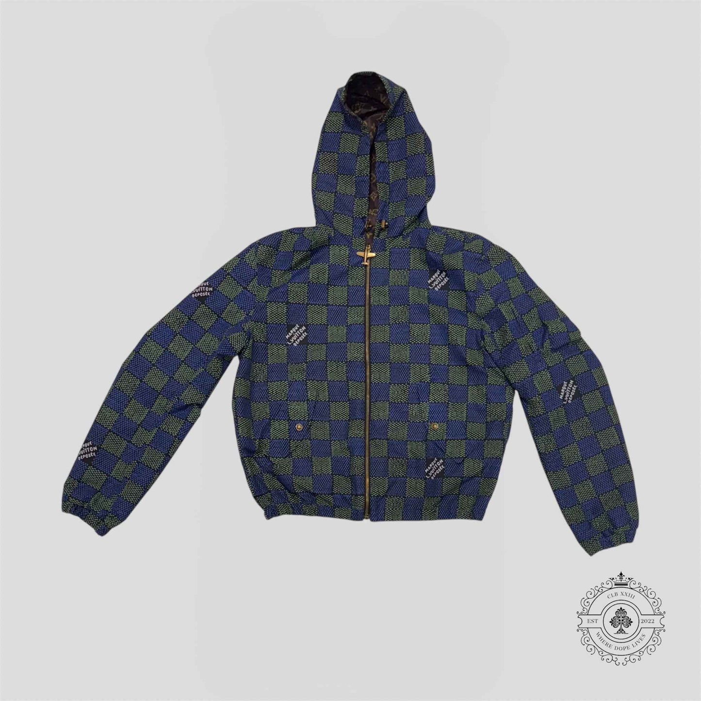 Louis Vuitton Heritage Damier Reversible Windbreaker in Brown
