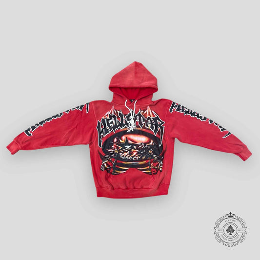 Hellstar Sports Halloween Hoodie in Red