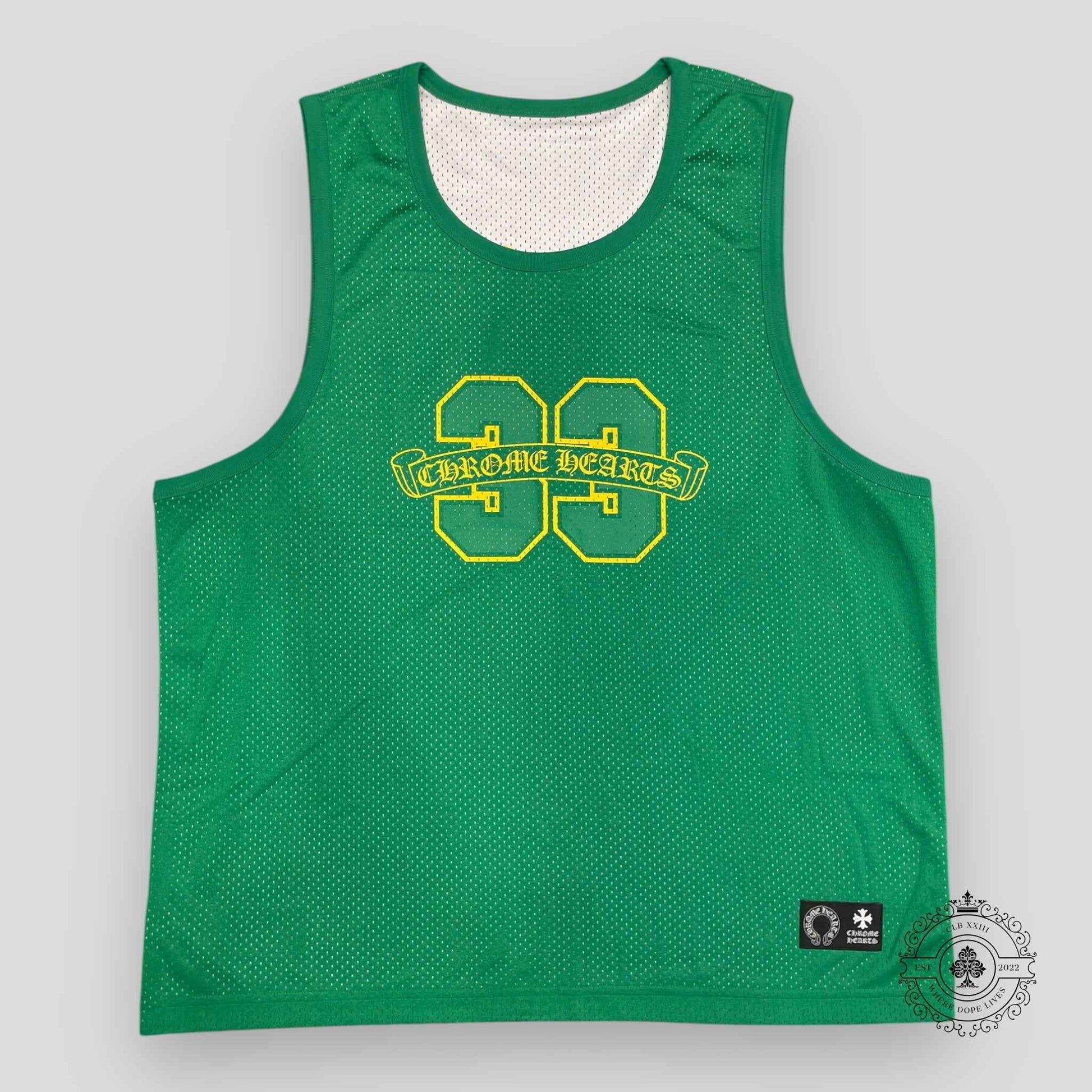 Chrome Hearts Reversible 33 Mesh Jersey in Green