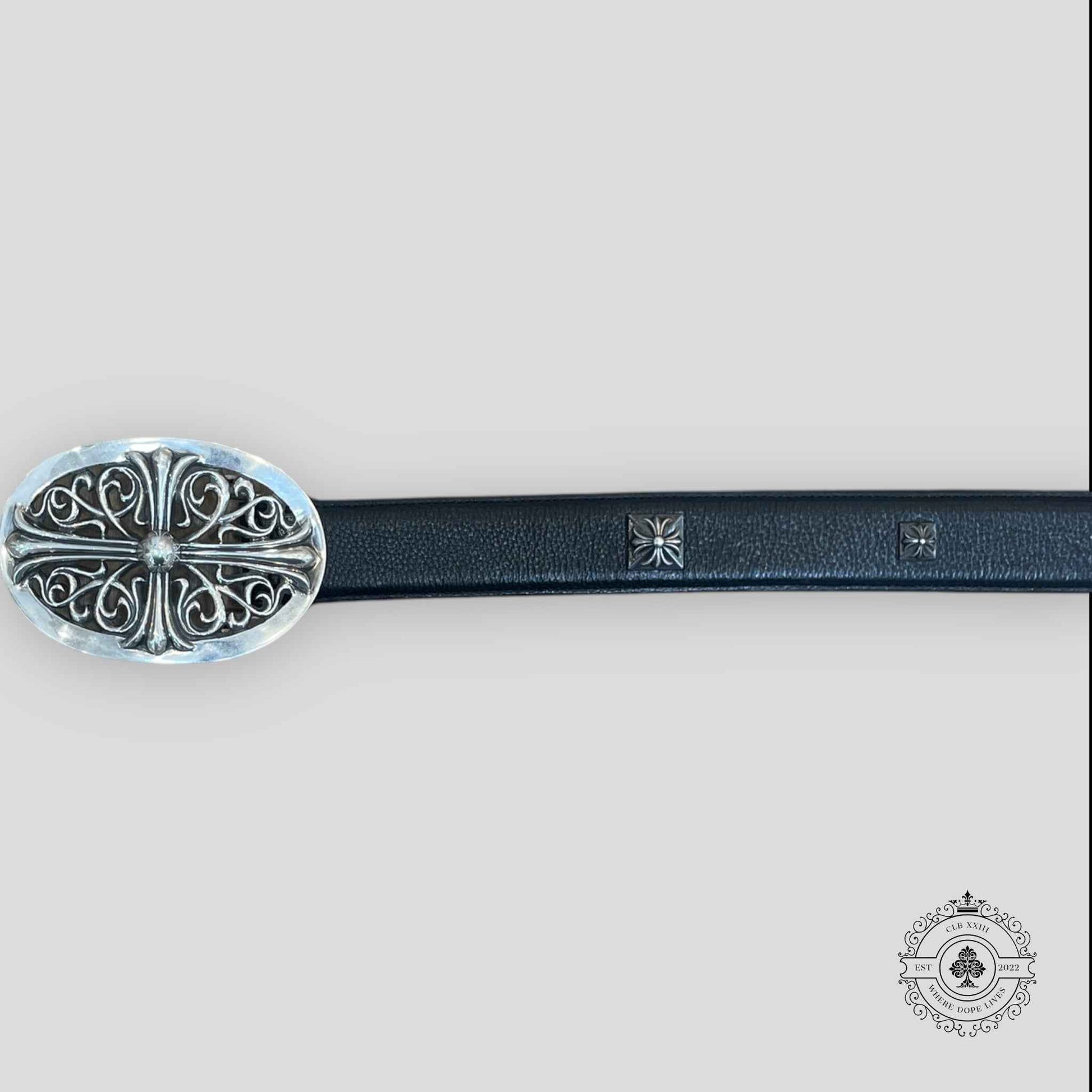 Chrome Hearts XXL Oval Cross Studded Belt