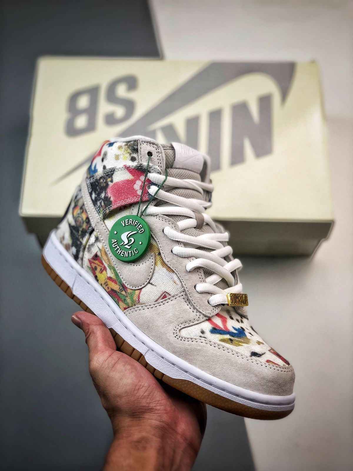 Custom Supreme x NK Dunk SB High Rammellzee SneakerNational