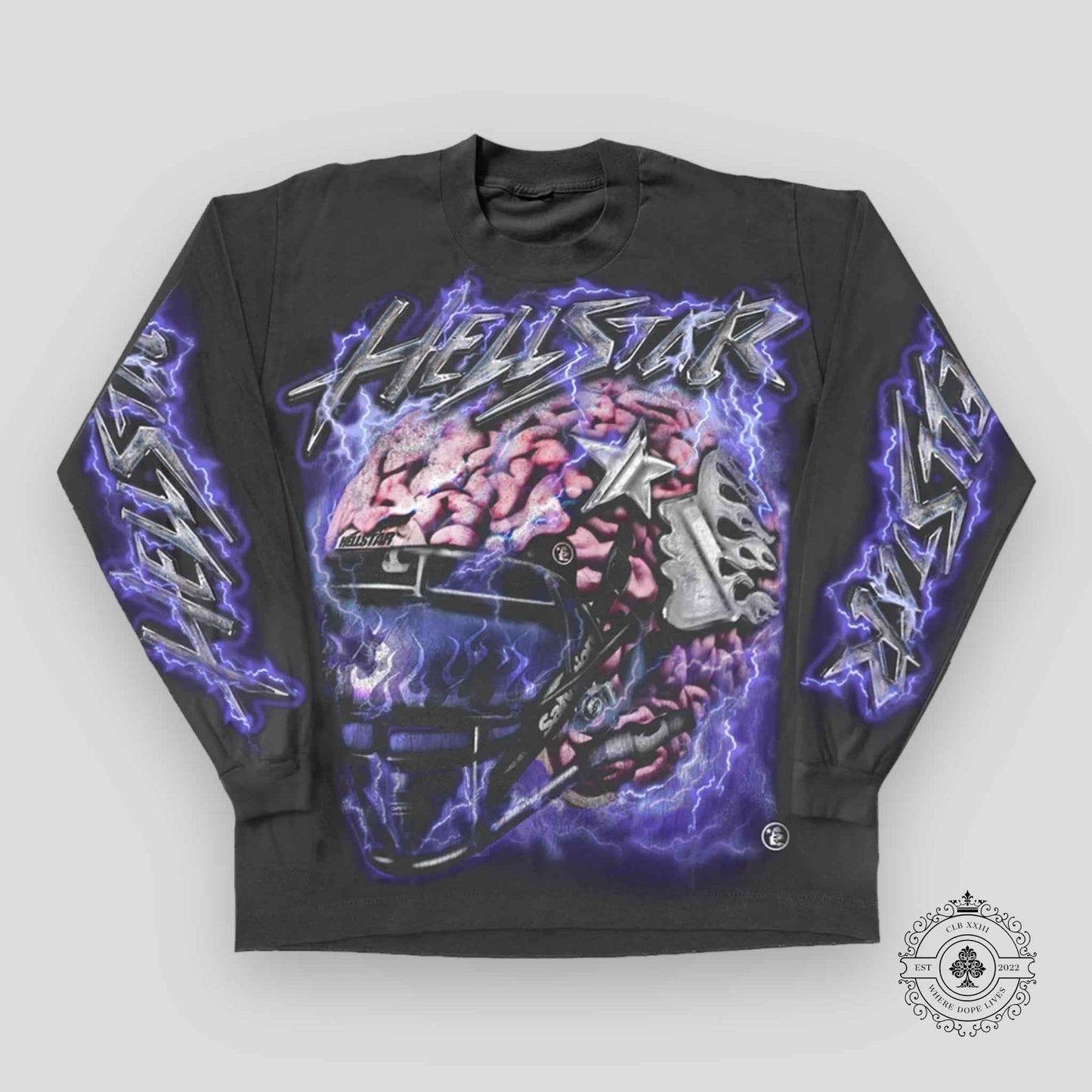 Hellstar Powered By The Star L/S Tee in Black