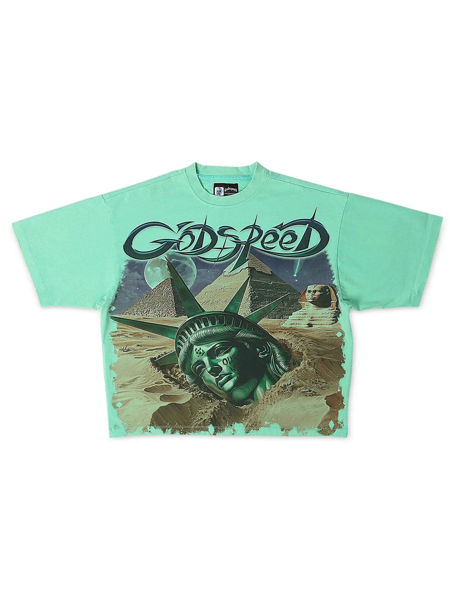 Godspeed Mother Cairo Boxy Fit Tee - Teal