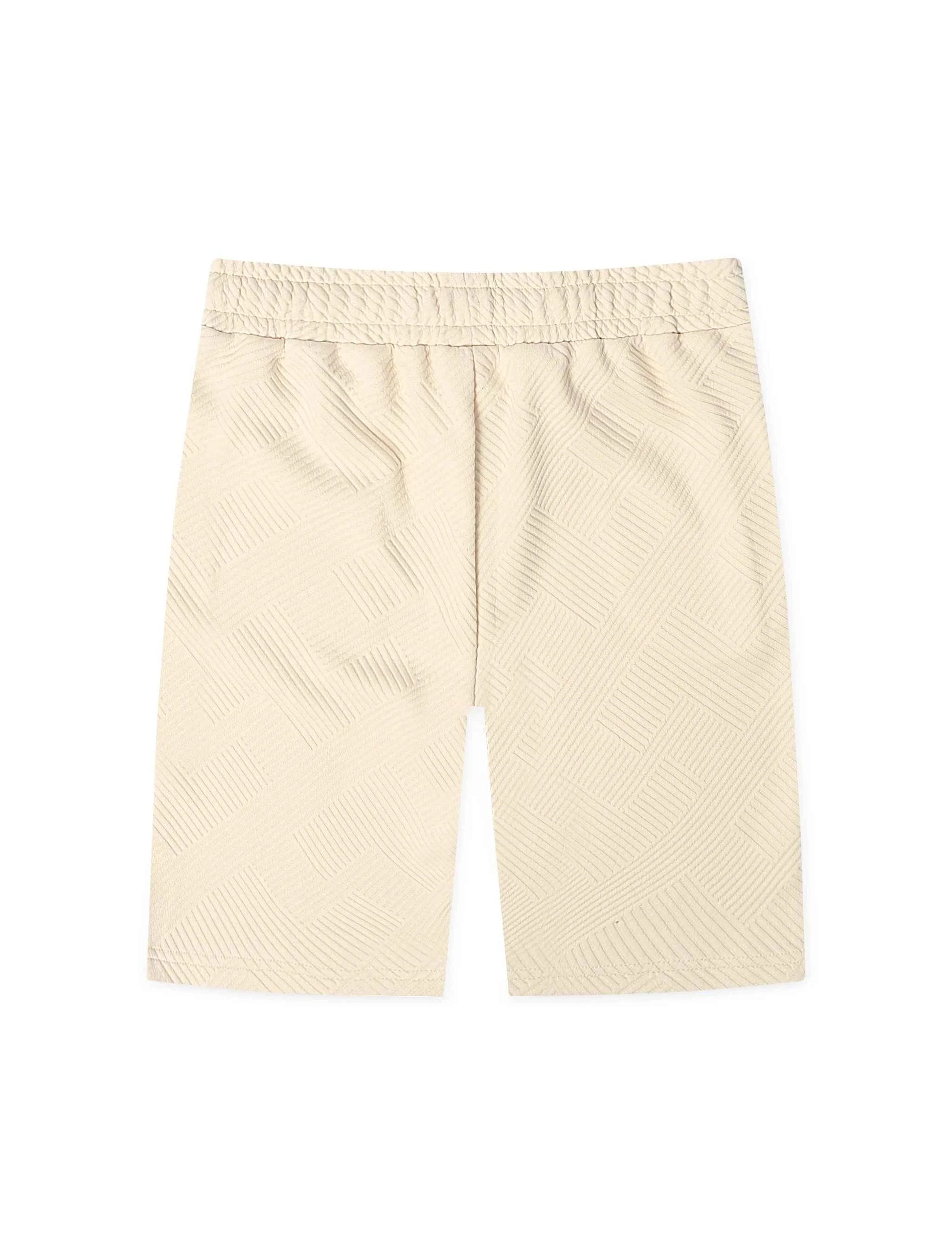 Denim Exchange Knit Shorts - Ivory