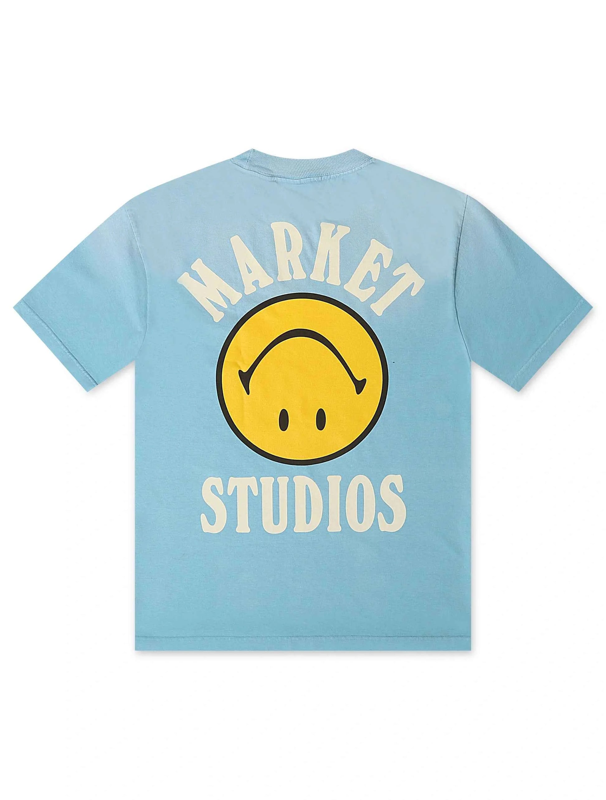 Market Studios Smiley Upside Down Tee - Retro Blue