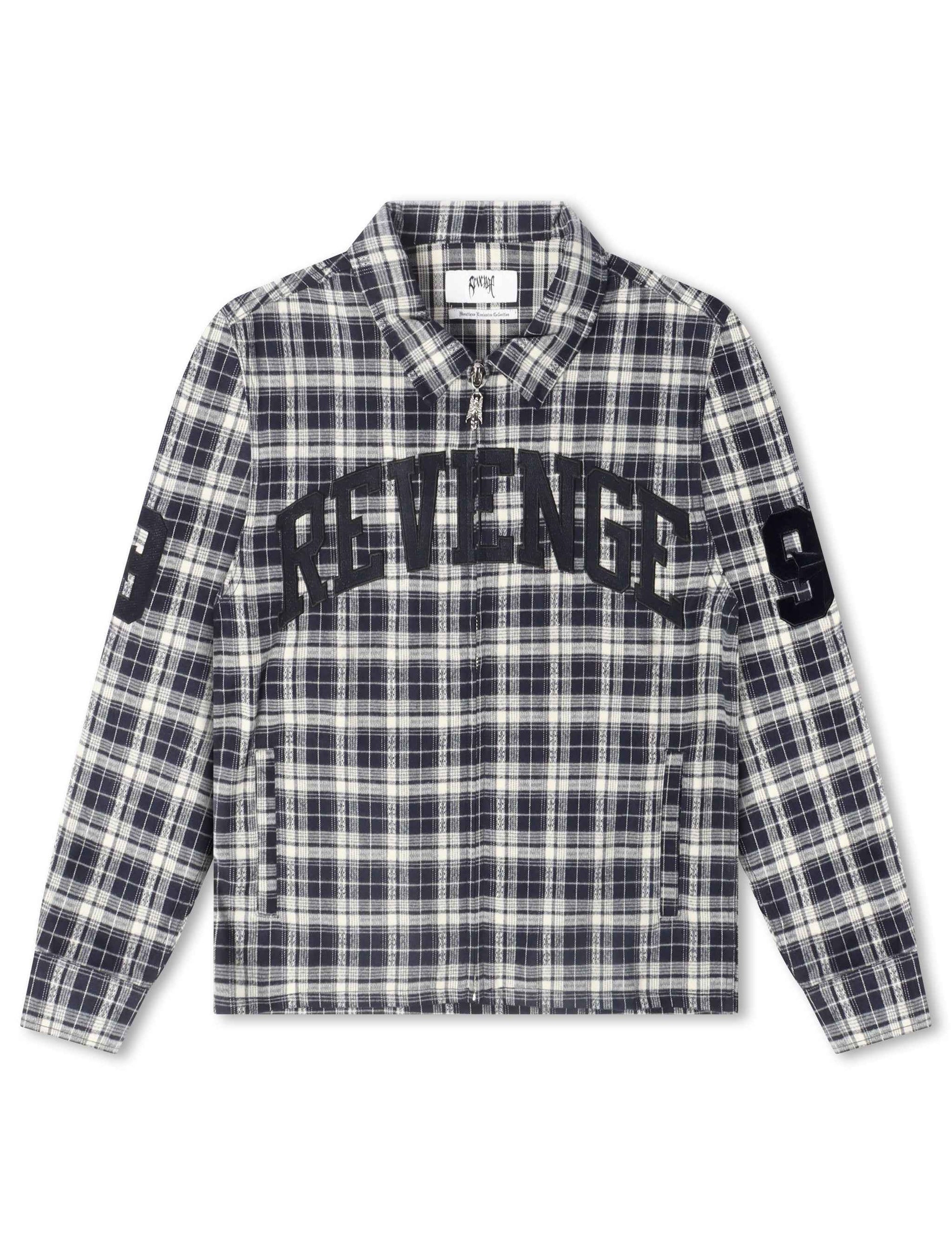 Revenge Valkyrie Embroidered Flannel - Navy