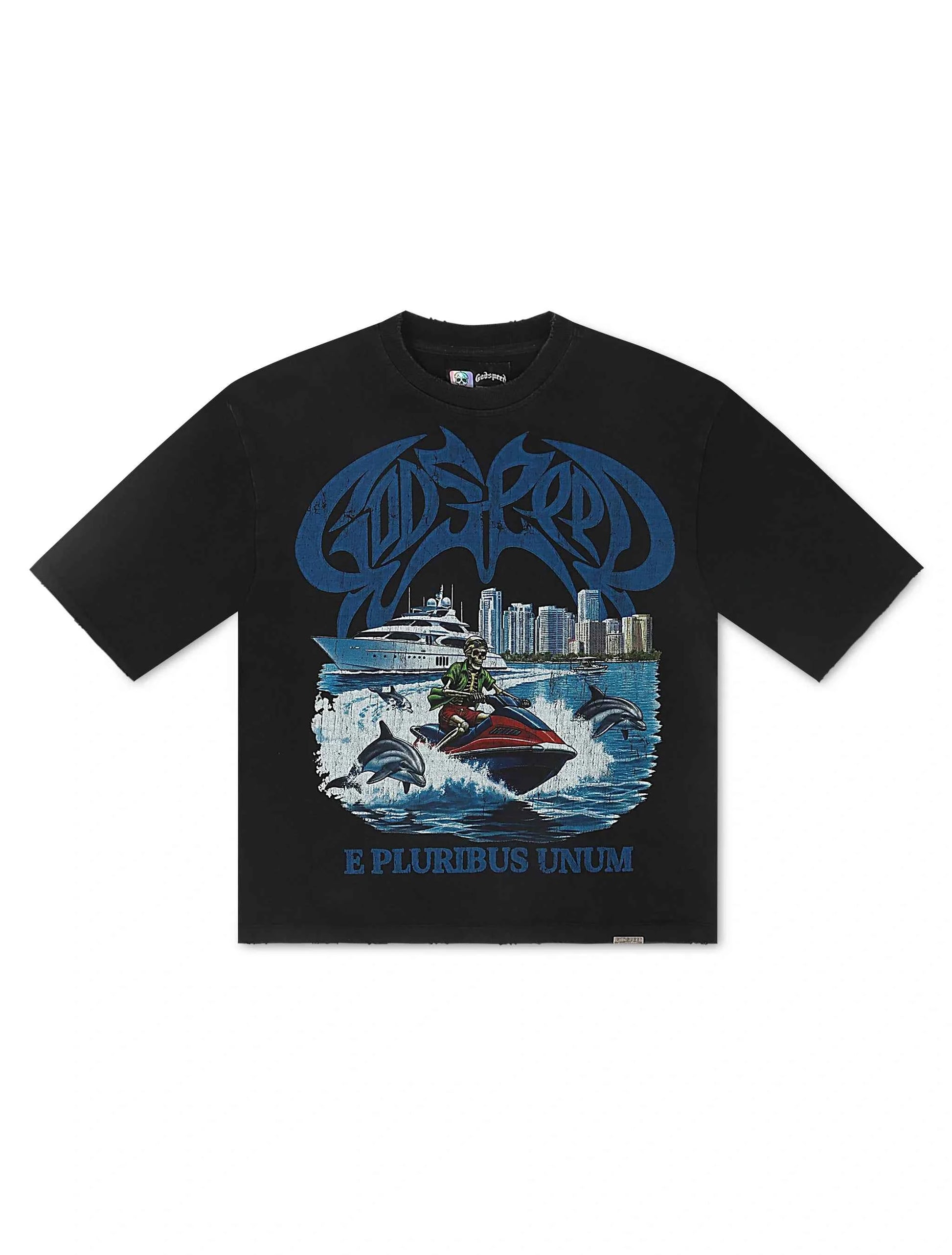 Godspeed GMYC Wave Runner Boxy Tee - Black