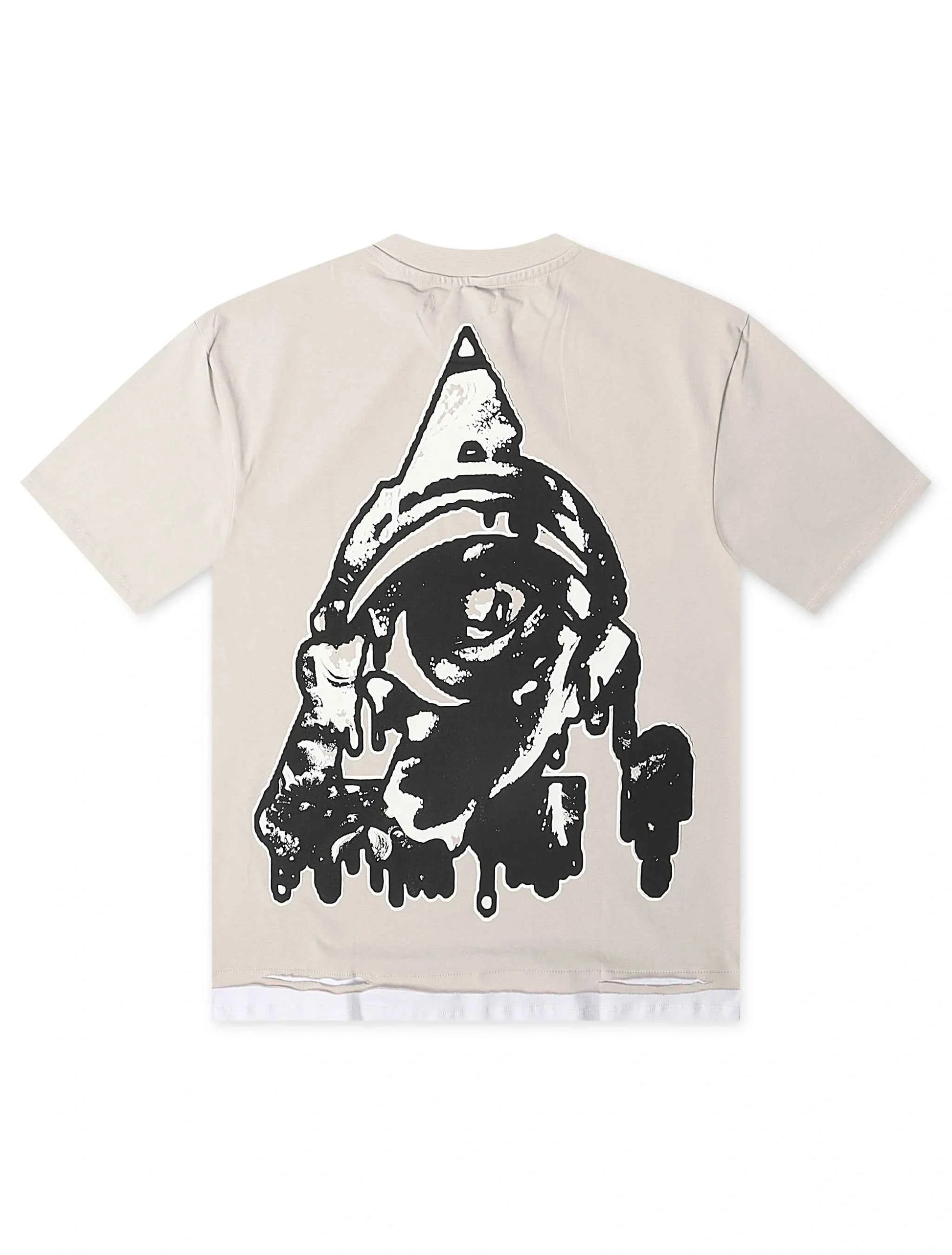 Starseed Big Head Alien Oversized Tee - Grey