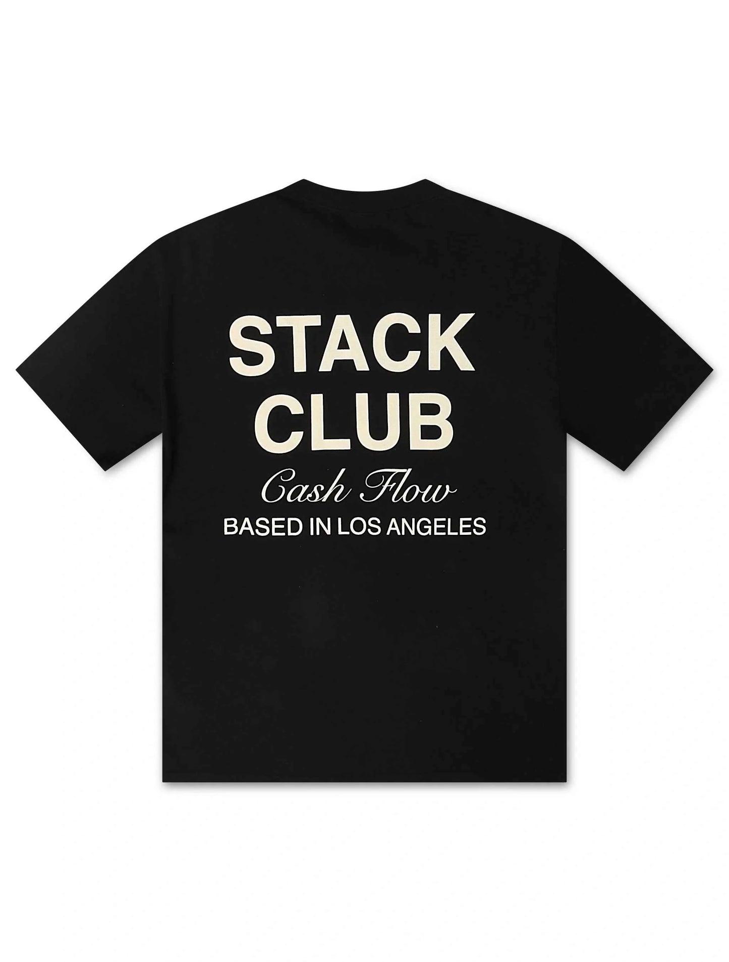 Stack Club Cash Flow Heavyweight Tee - Black/Cream