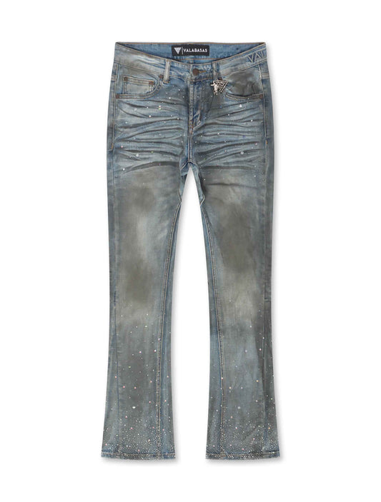 Valabasas Astonish Stacked Jeans - Dirty Blue