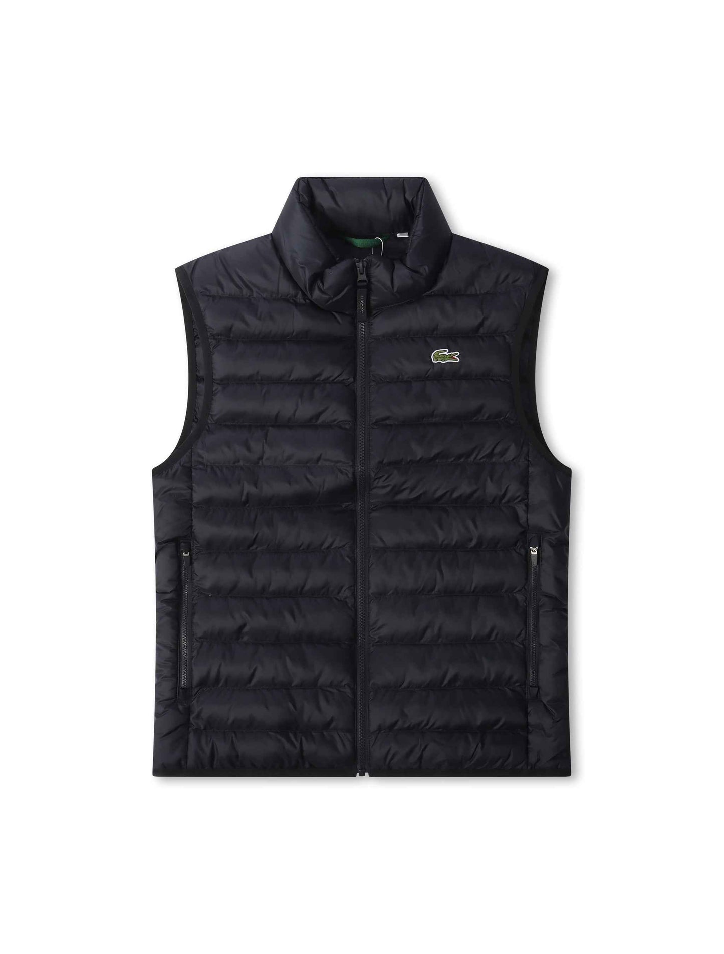 Lacoste Water Repellent Puffed Vest - Black