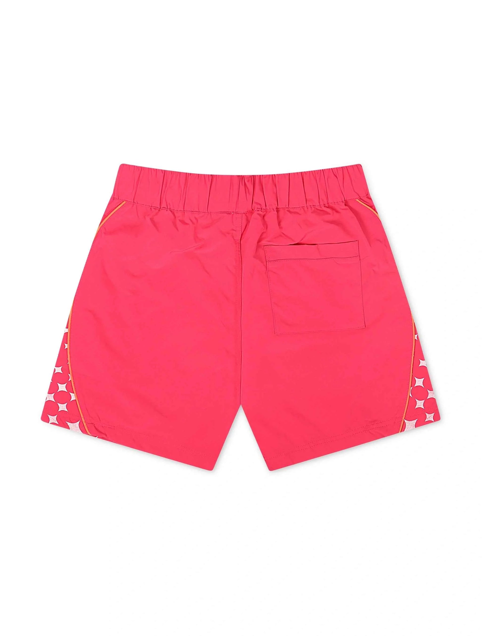 Smoke Rise Republic Windbreaker Shorts - Lilac Rose