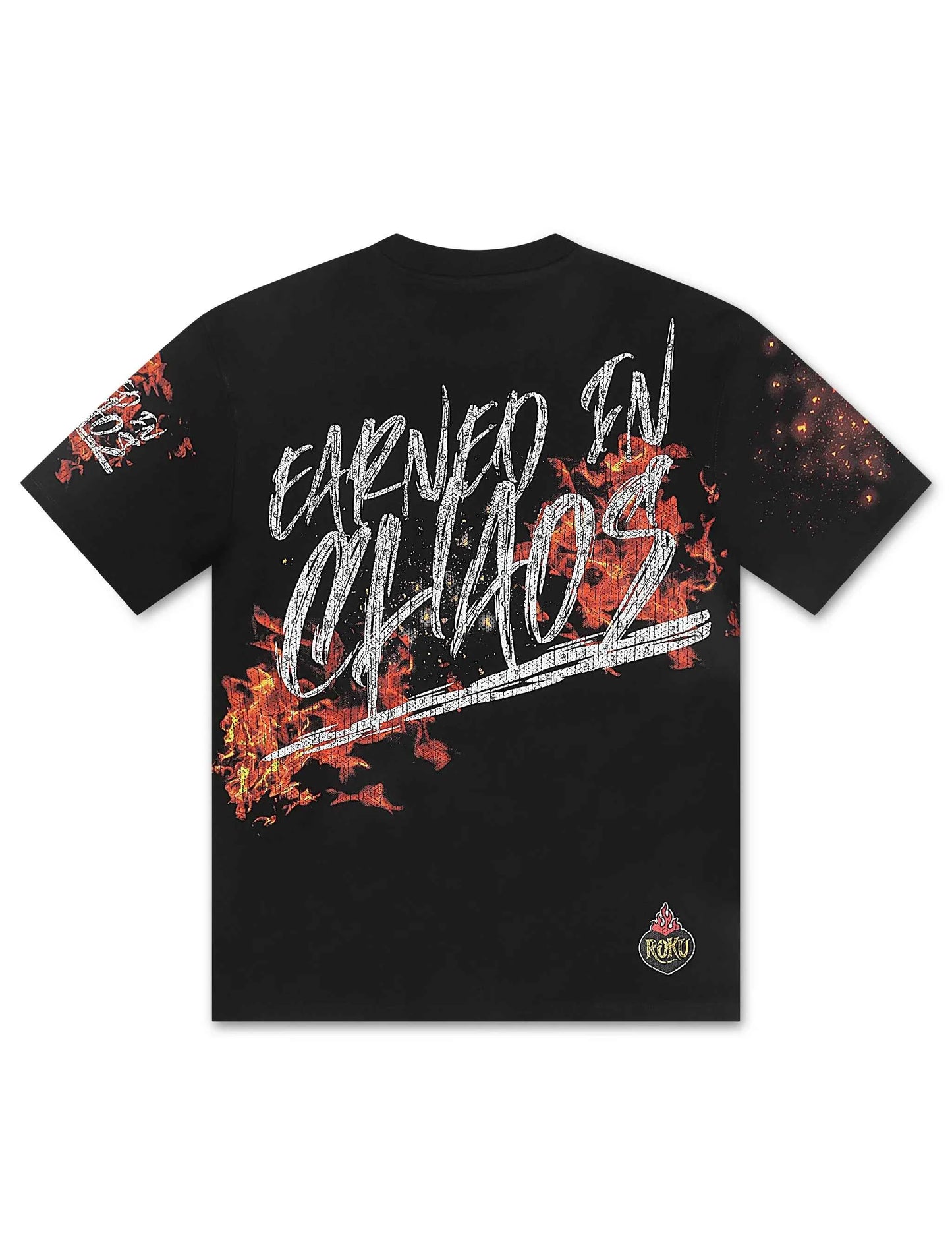 Roku Studio Earned in Chaos Boxy Tee - Black