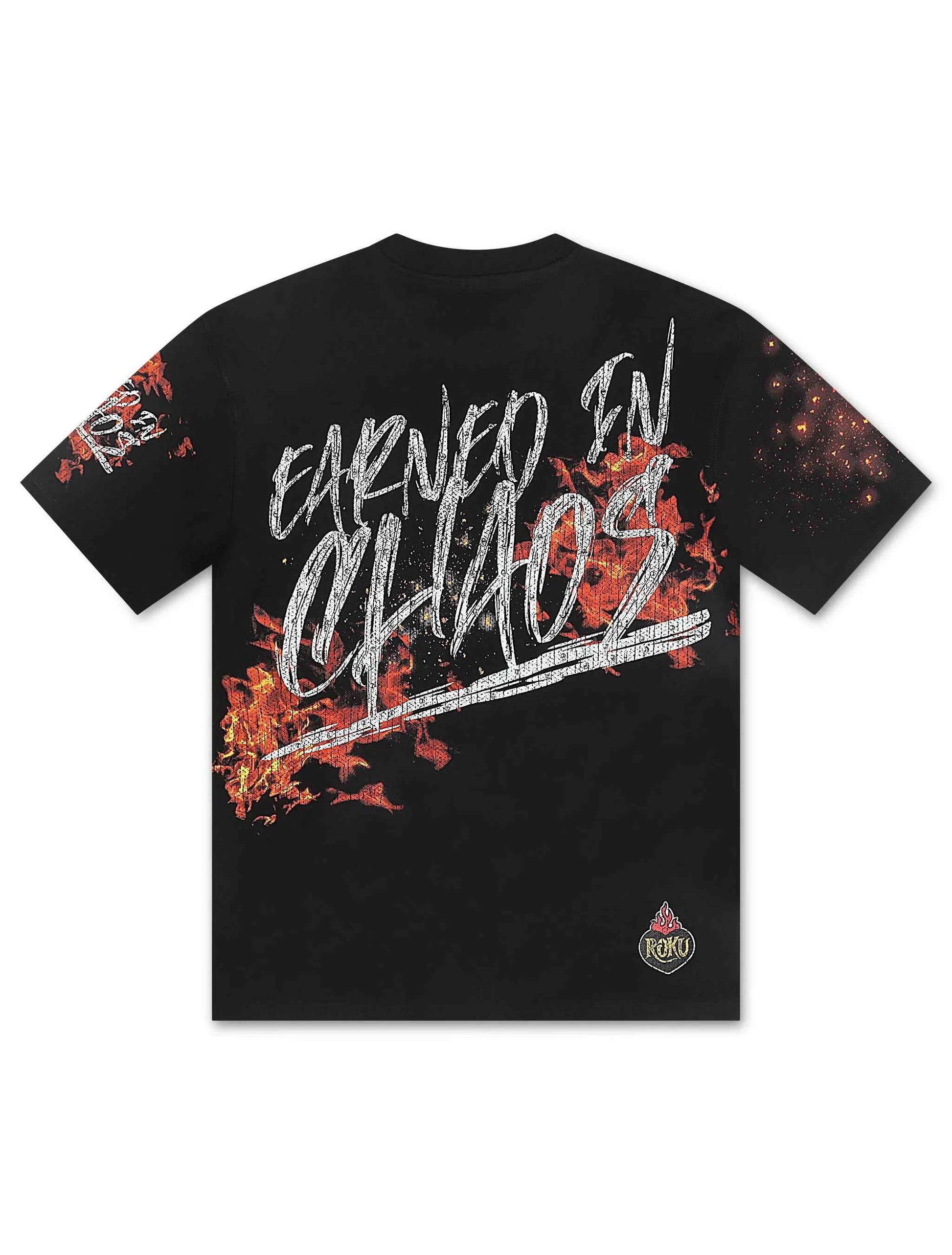Roku Studio Earned in Chaos Boxy Tee - Black