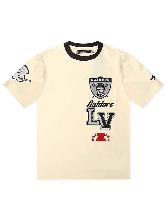 Pro Standard Raiders Retro Cascade Tee - Eggshell