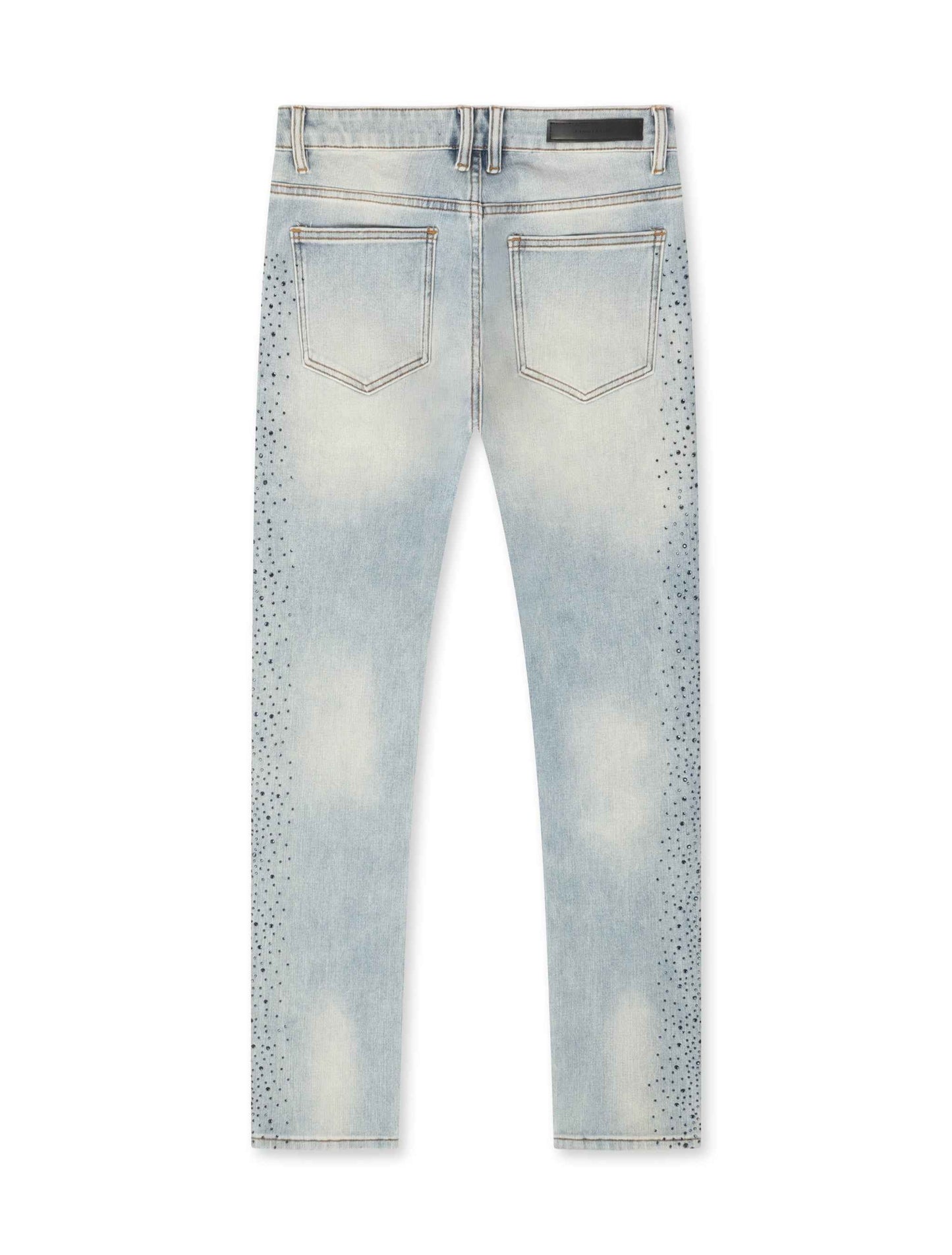 Embellish Frost Denim Slim Jeans - Blue