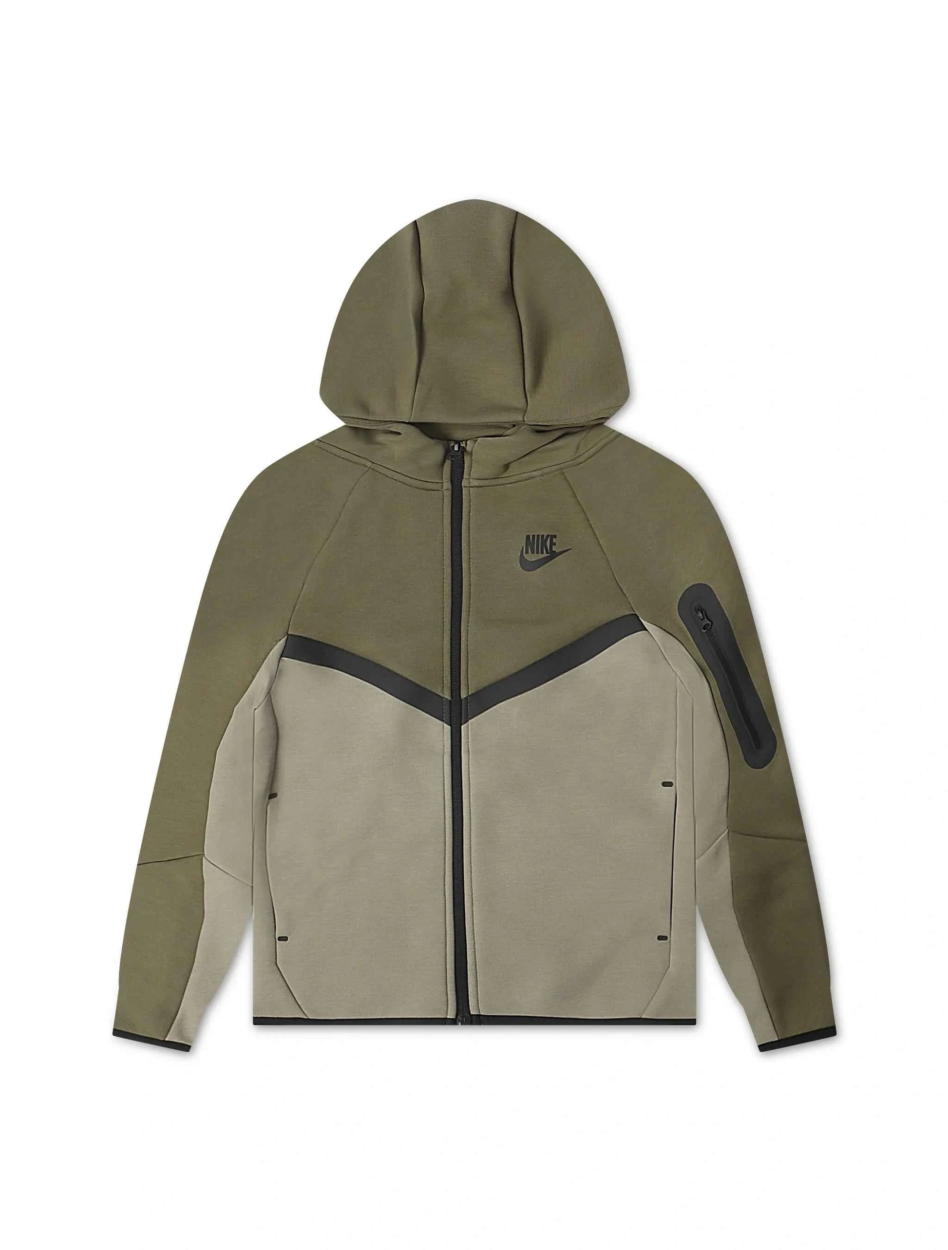 Nike Big Kids Sportswear Tech Fleece Jacket - Medium Olive