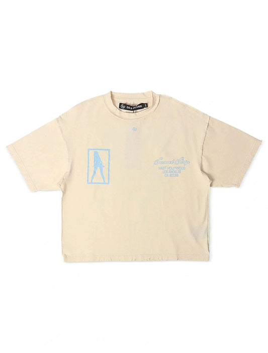 Gala Original Fantasy Cropped Tee - Cream