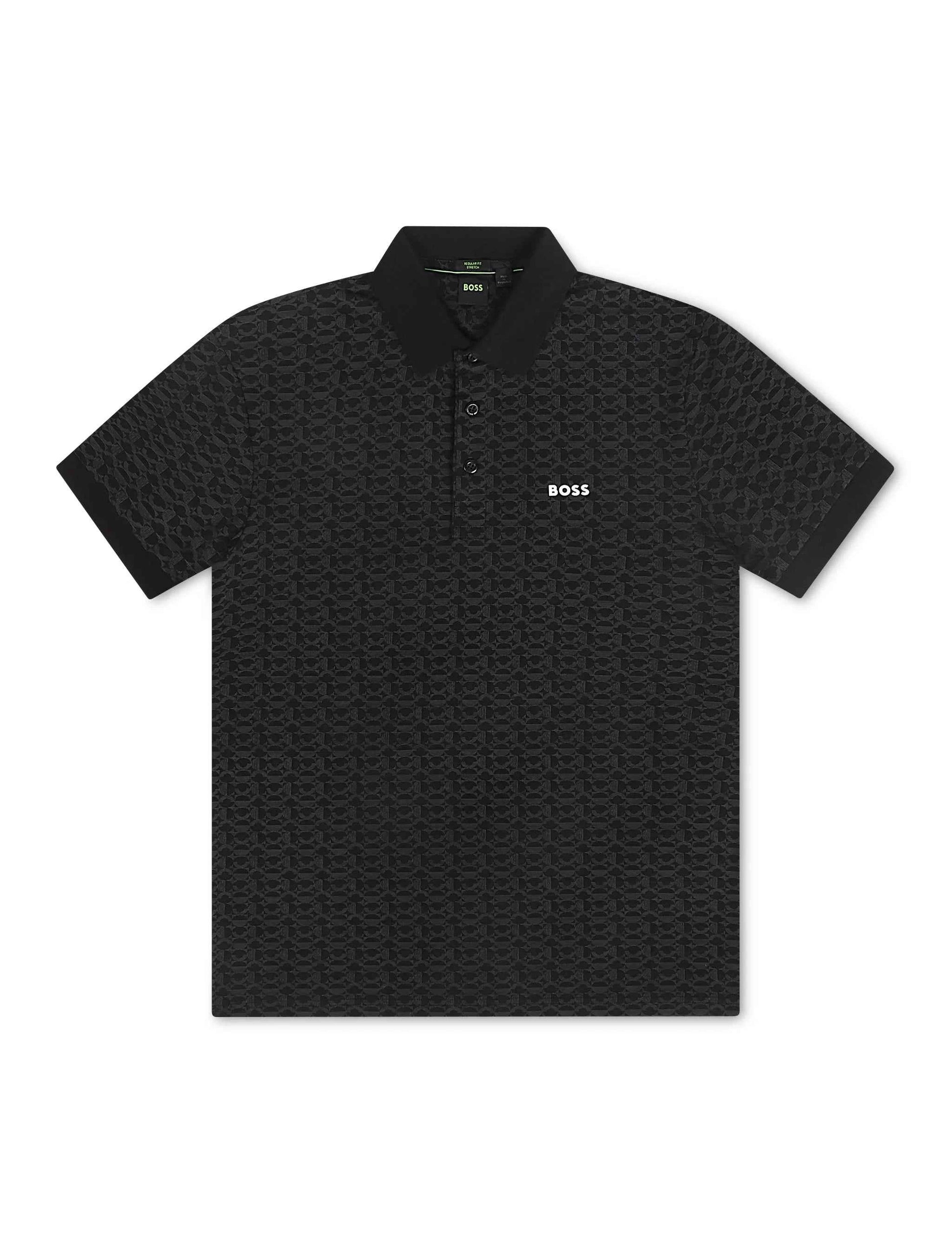 Boss Green Paddy Striped C Polo - Black