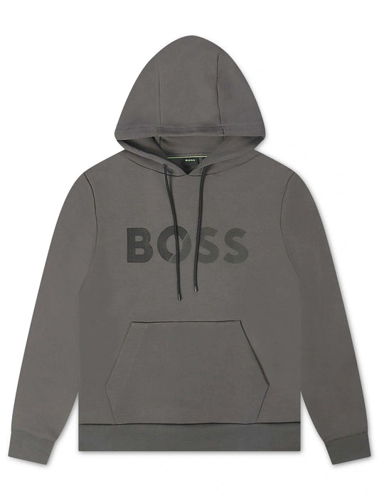 Boss Soody Tape Logo Hoodie - Gray