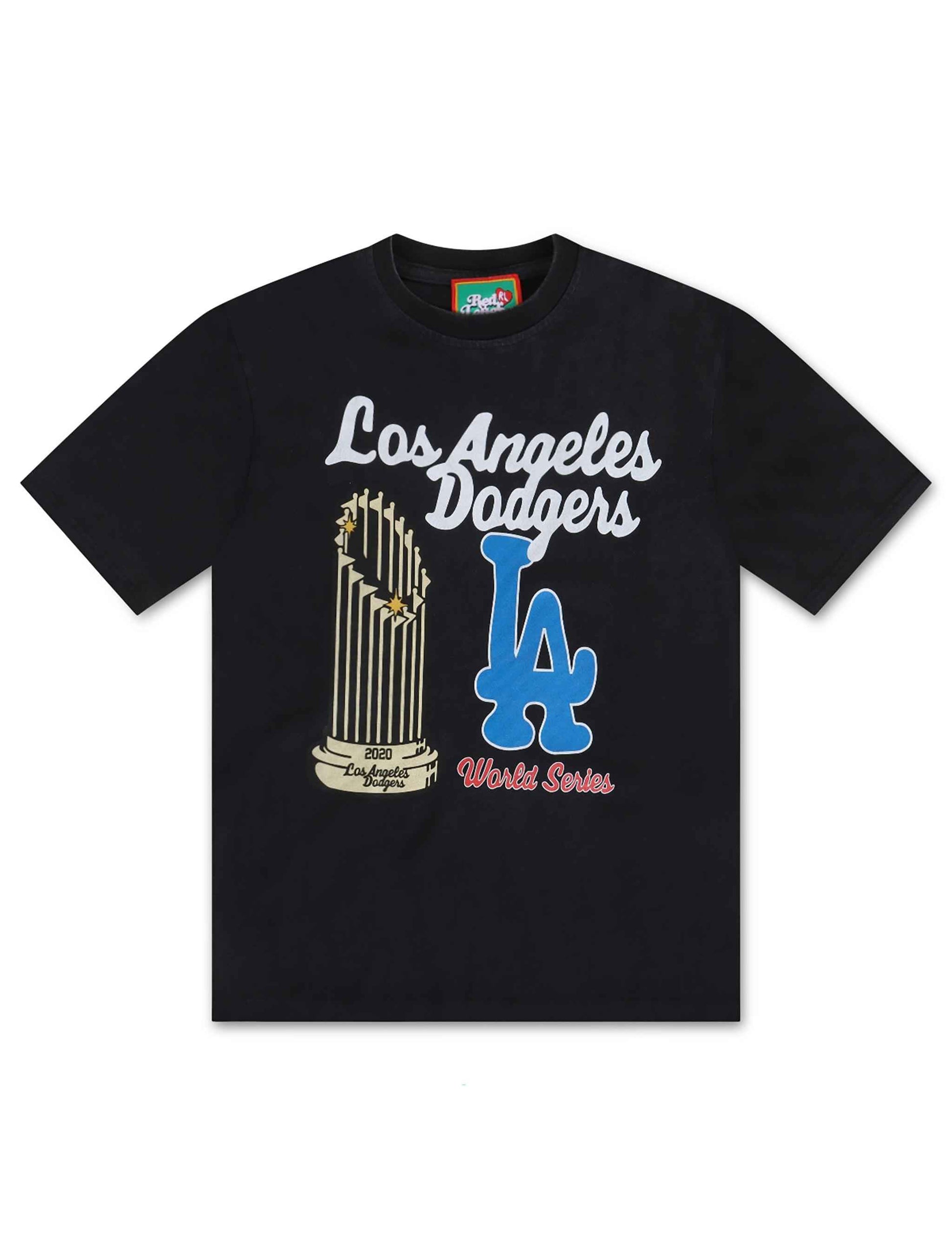 Red Letters La World Champs Tee - Vintage Black
