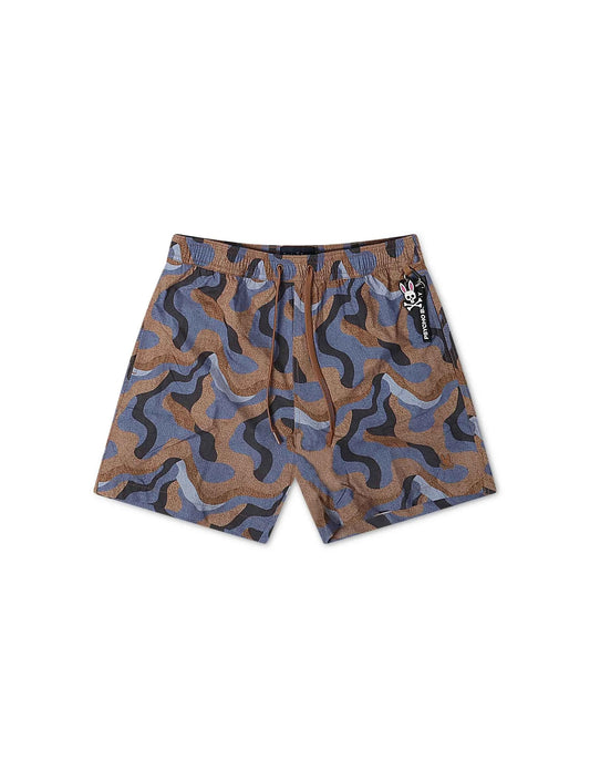 Psycho Bunny Dante Swim Trunks - Brown