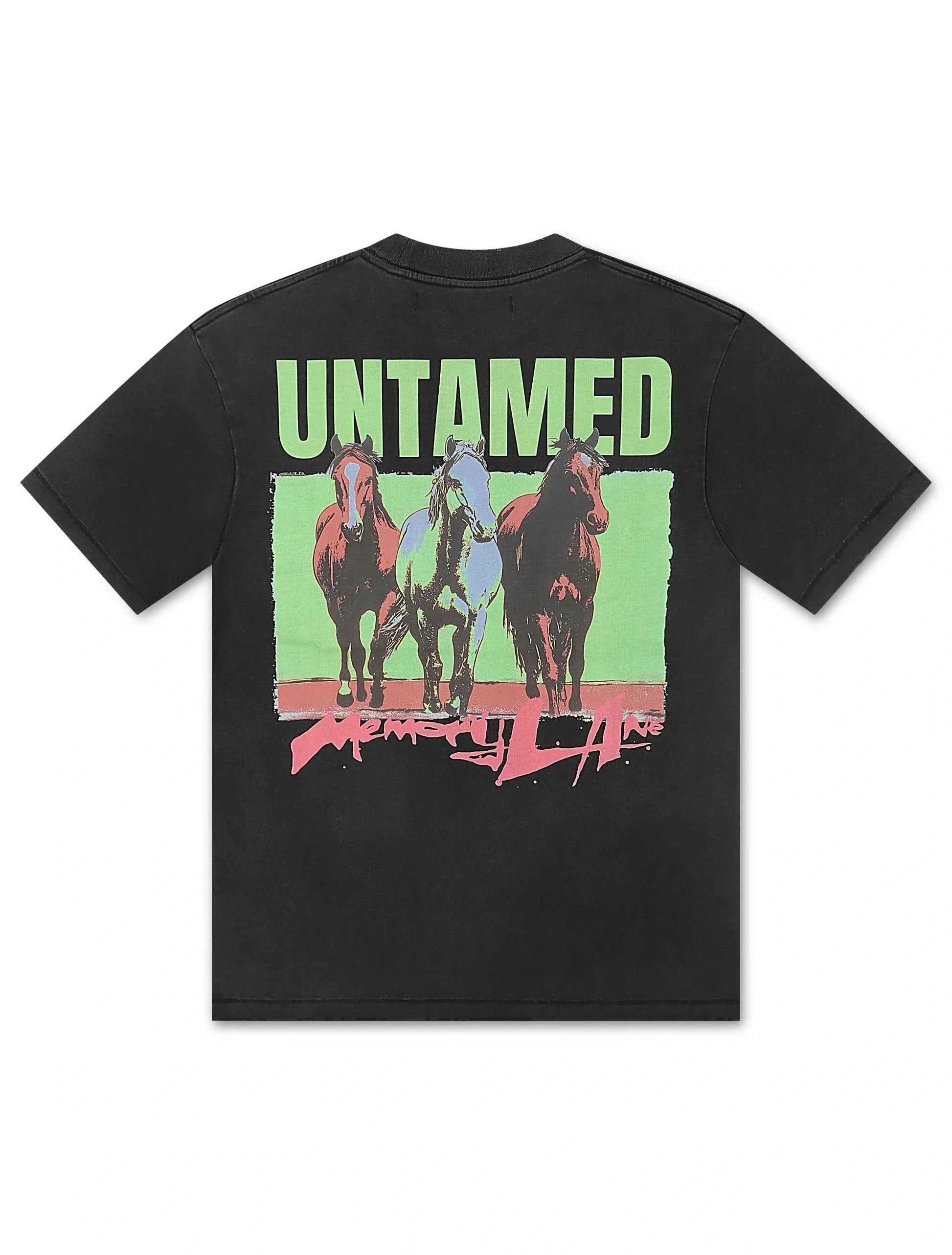 Memory Lane Untamed Tee - Vintage Black