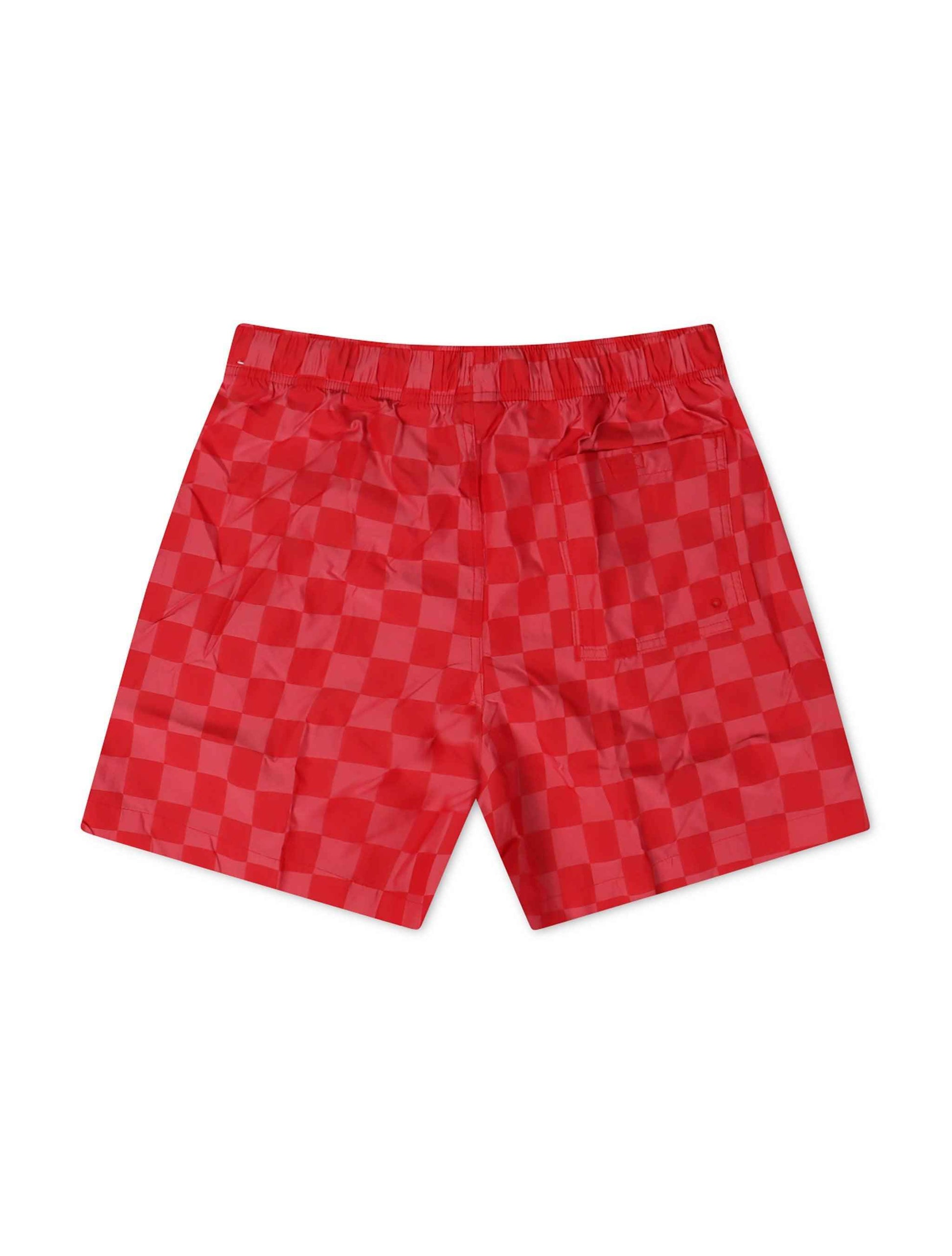 Nike Mens Club Shorts - Checkered Red