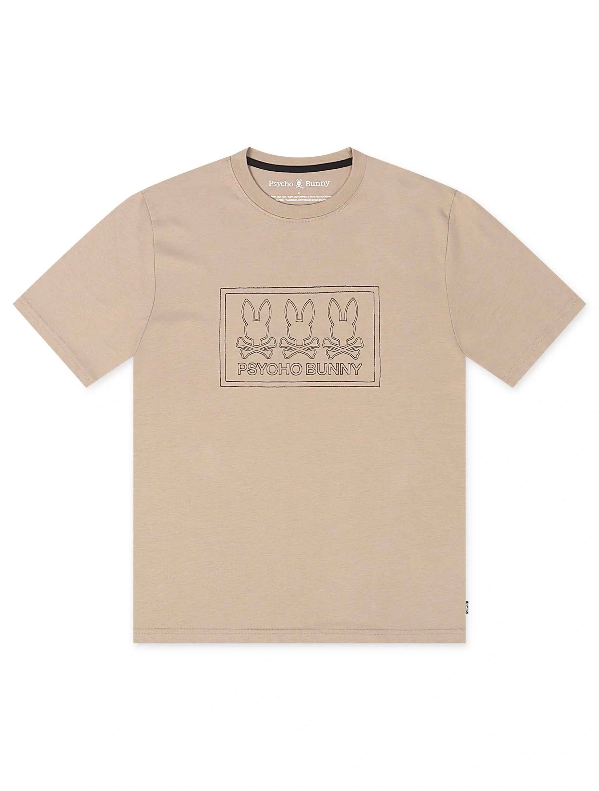 Psycho Bunny Tacoma Graphic Tee - Stone