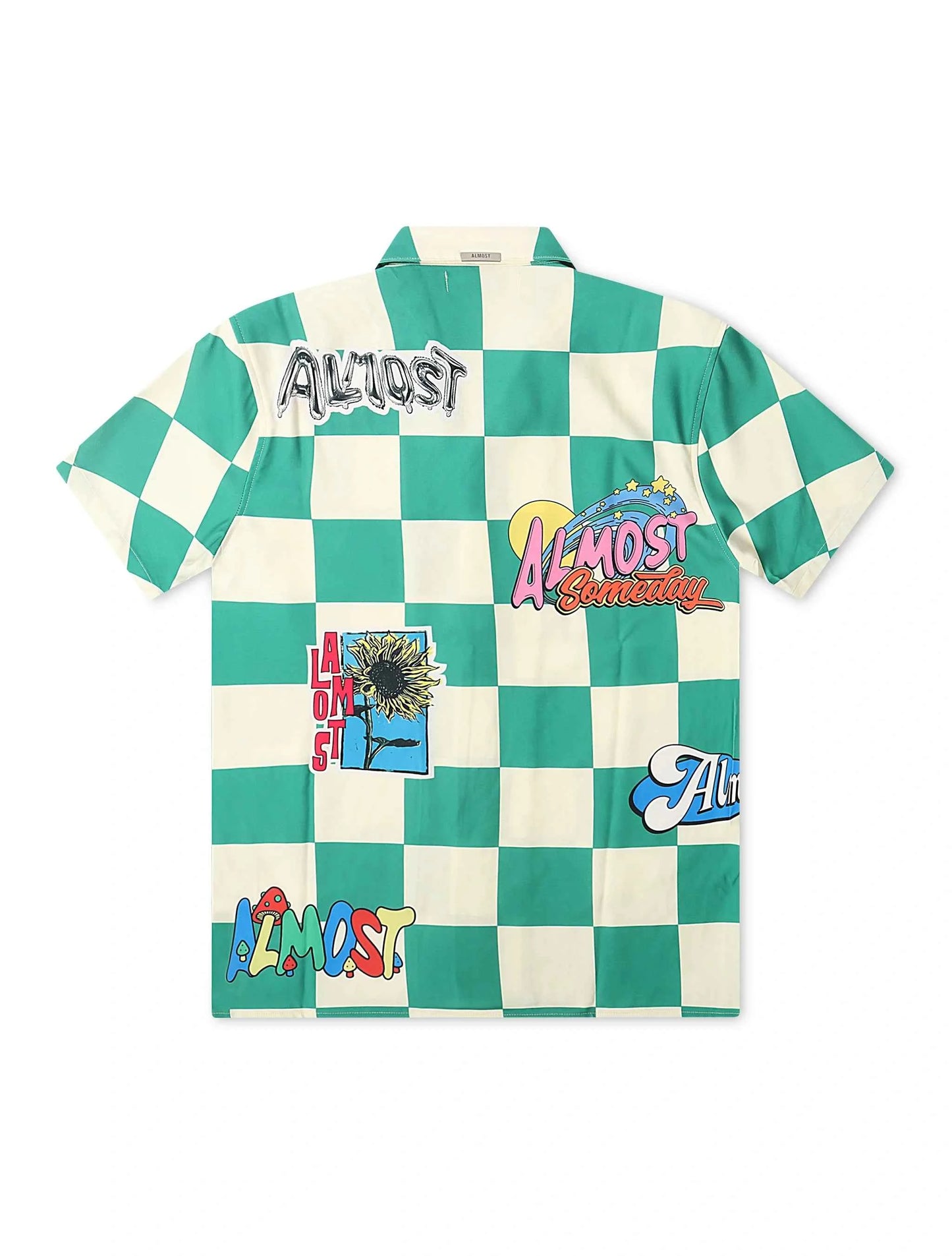 Almost Someday Hendrix Button Up - Green