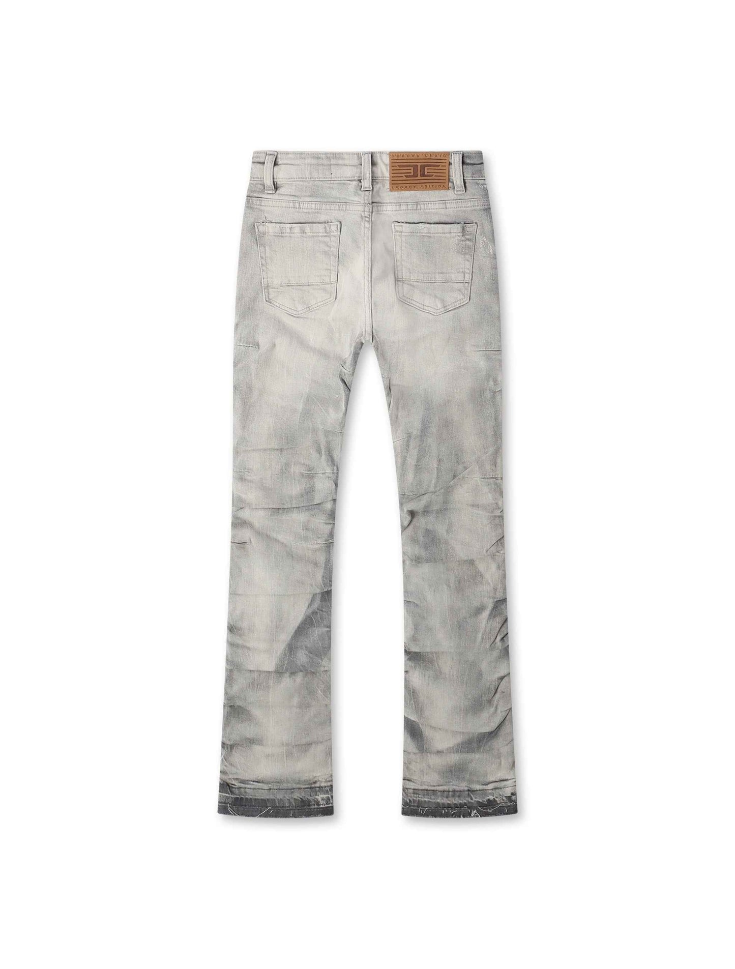 Jordan Craig Kids Pleated Side Seam Shredded Jeans - Arctic Grey