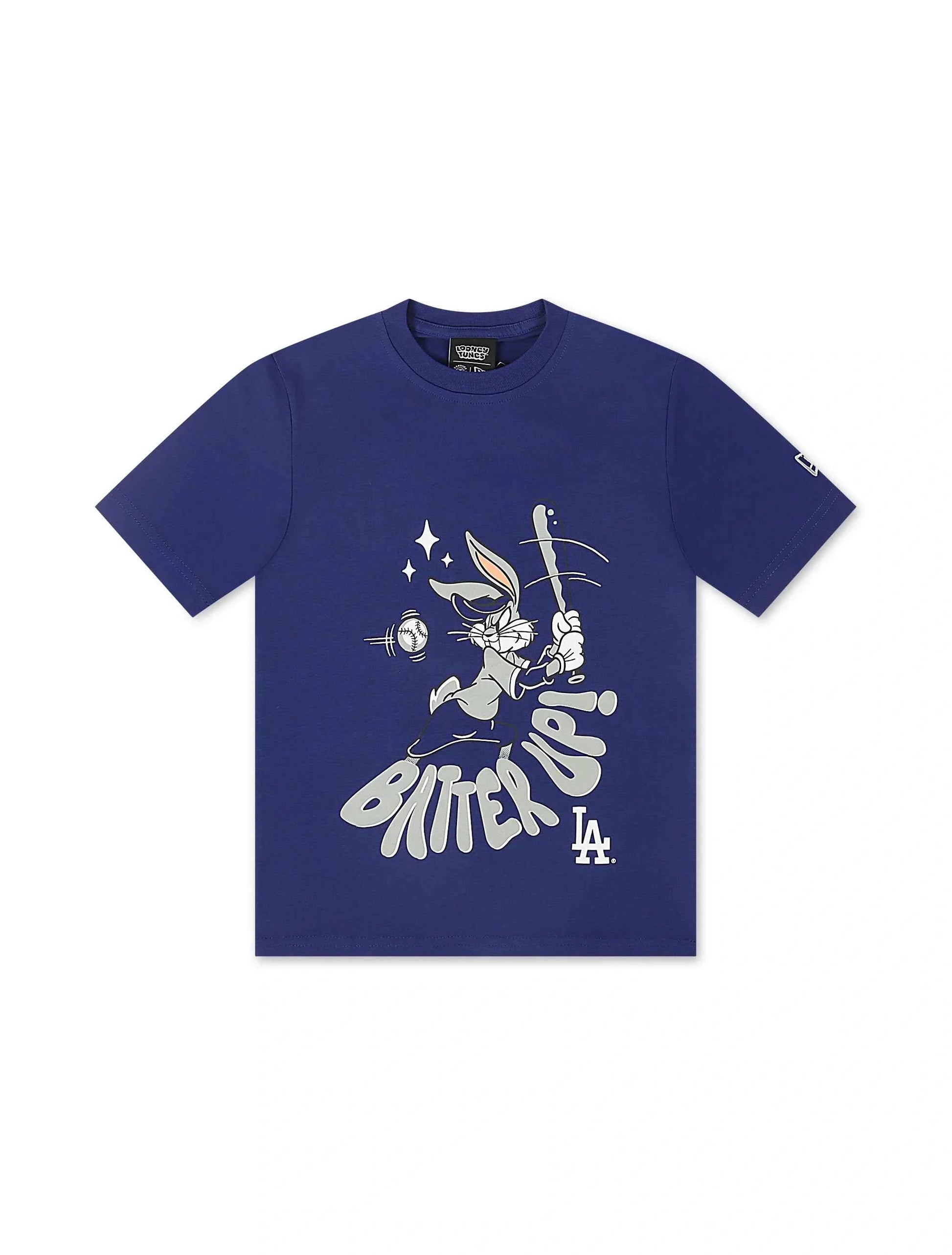 New Era Kids Bugs Bunny Dodgers Tee - Blue