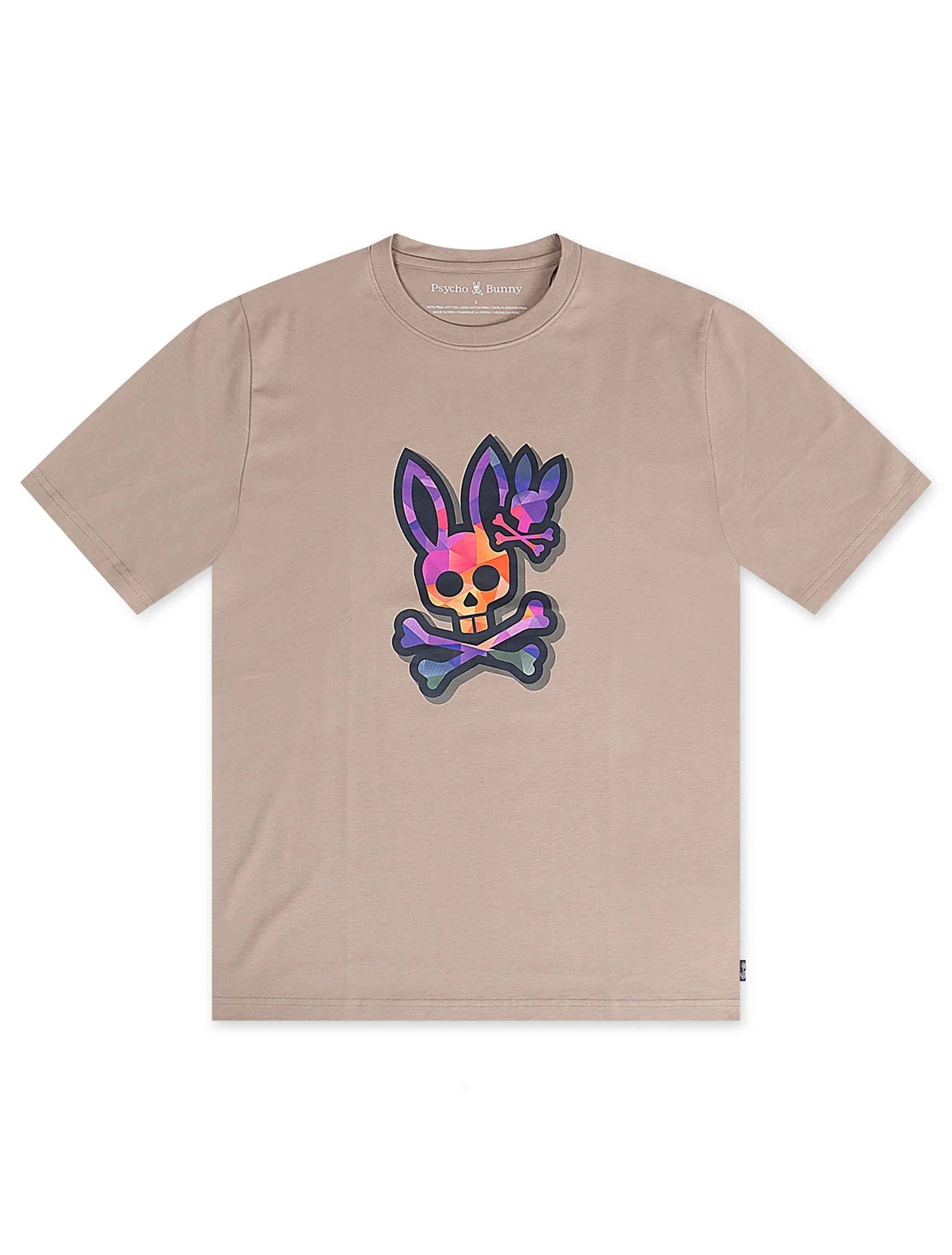 Psycho Bunny Randolph Graphic Tee - Stone